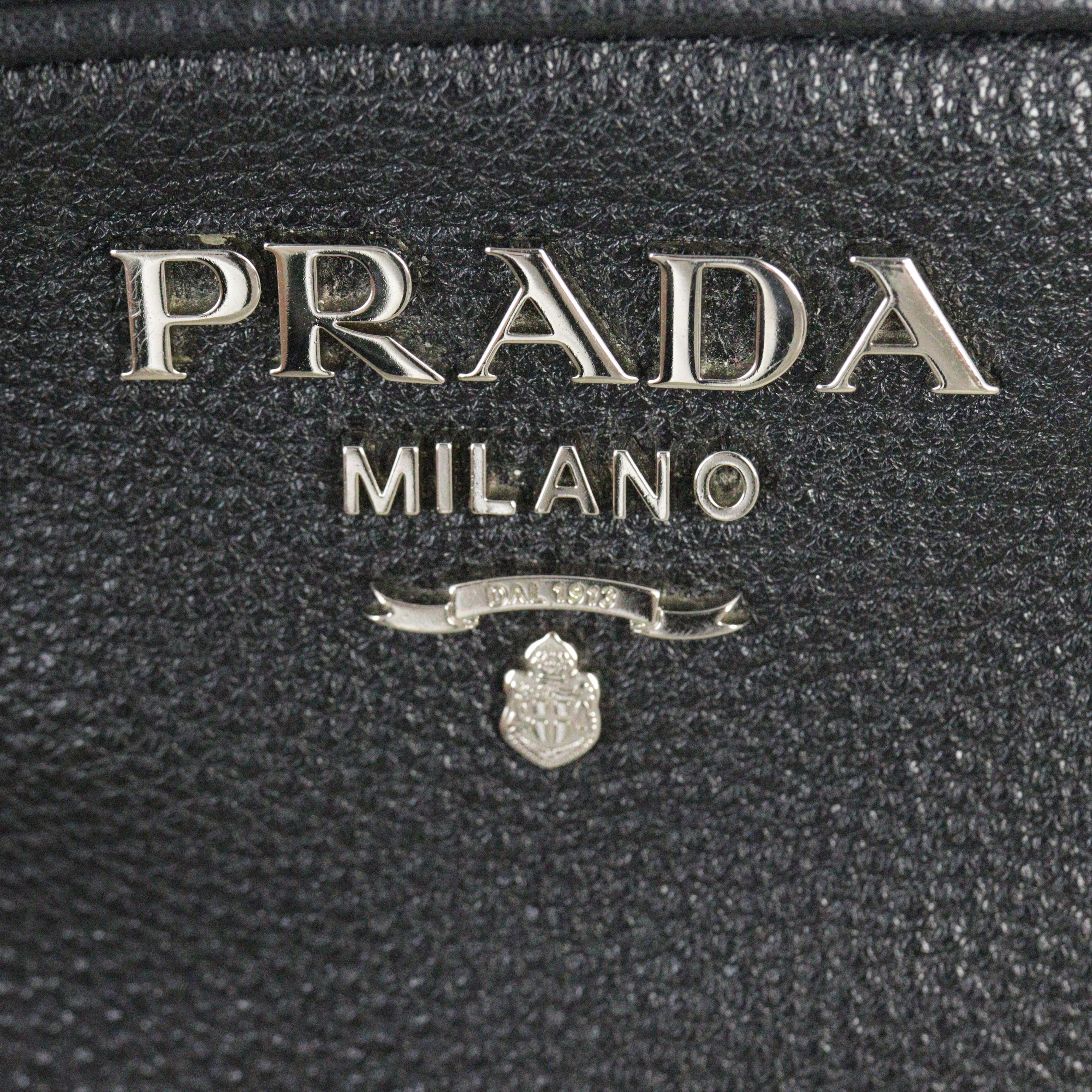 Prada Vitello Daino Zip Camera Bag