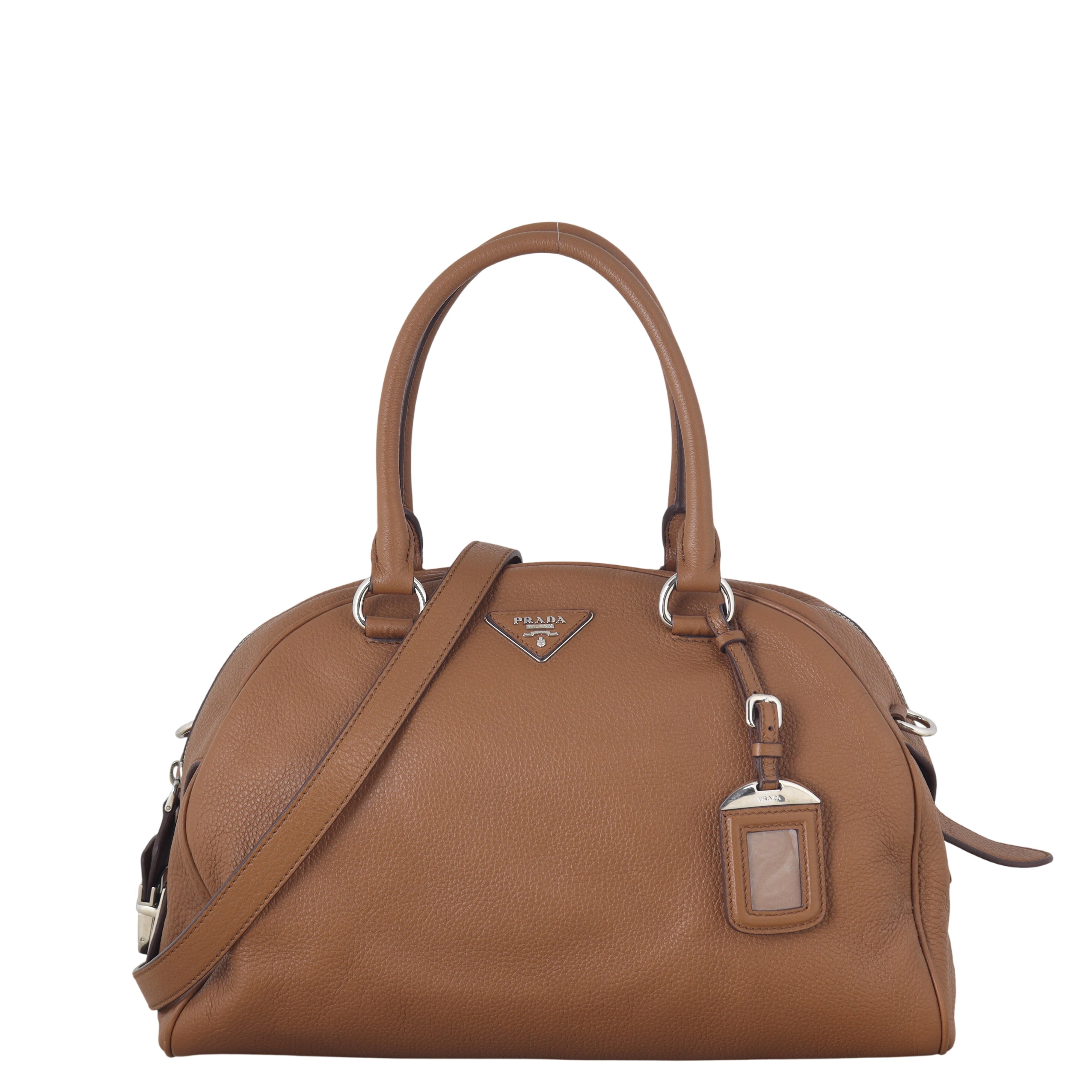 Prada Vitello Daino Bowler Bag