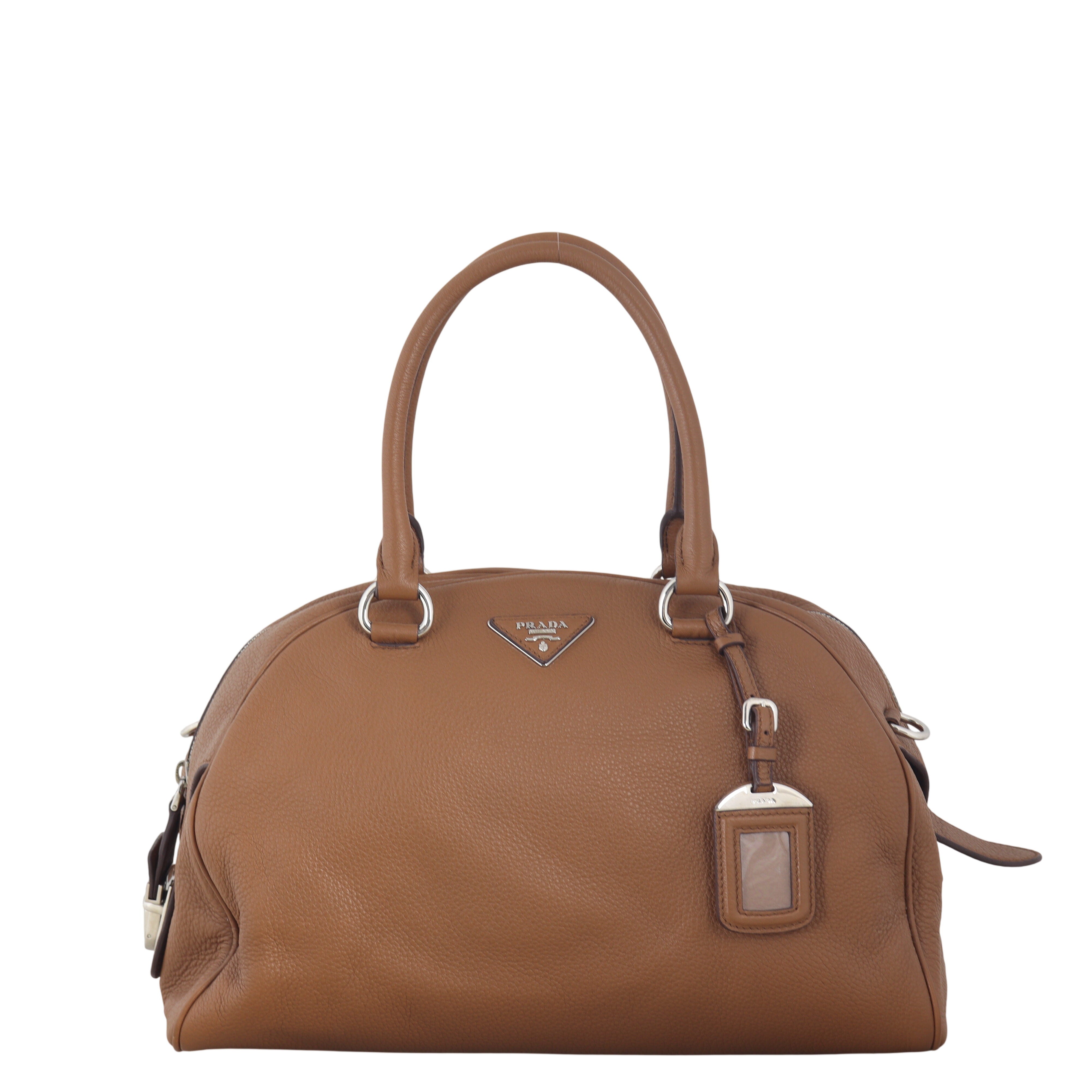 Prada Vitello Daino Bowler Bag