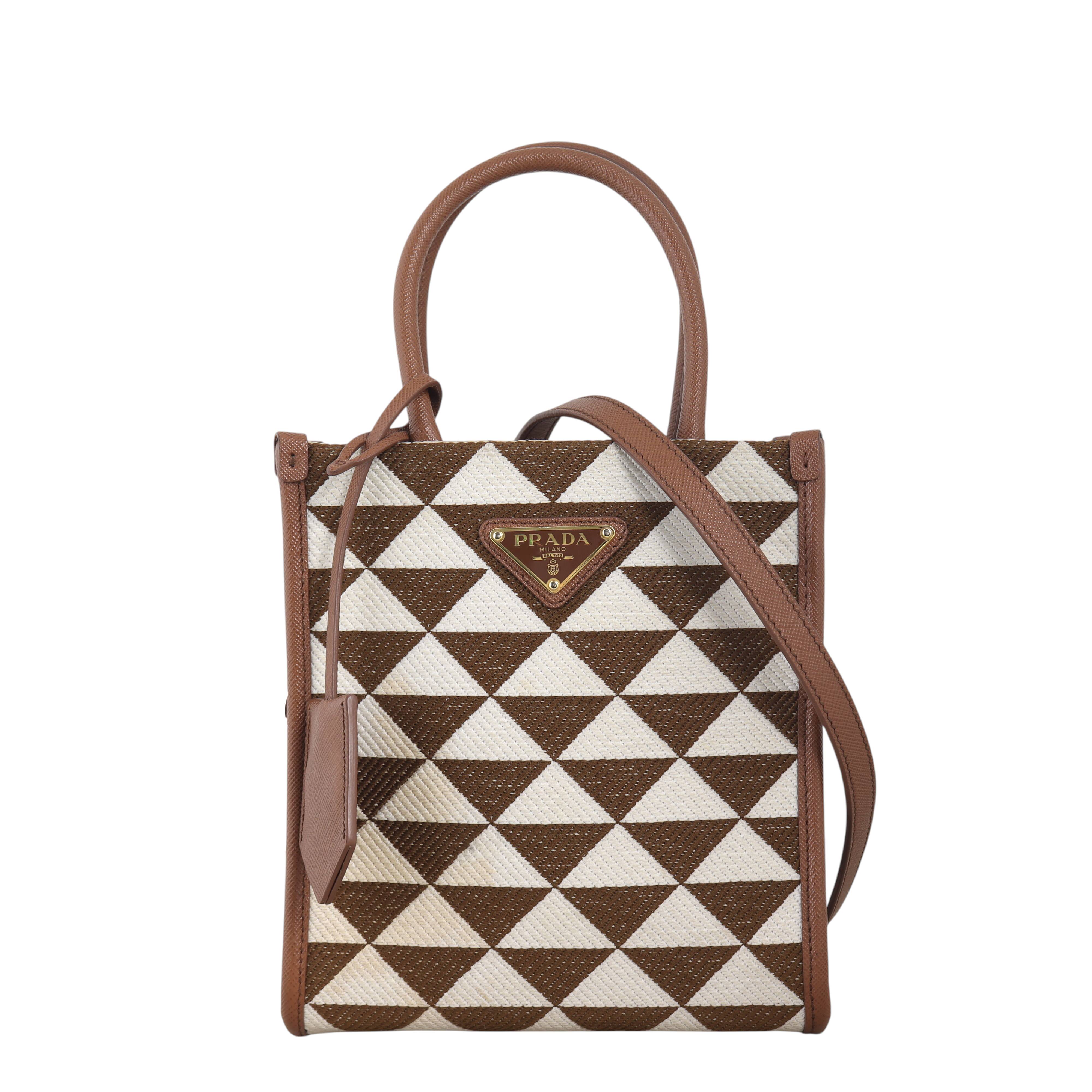 Prada Symbole Vertical Tote Mini