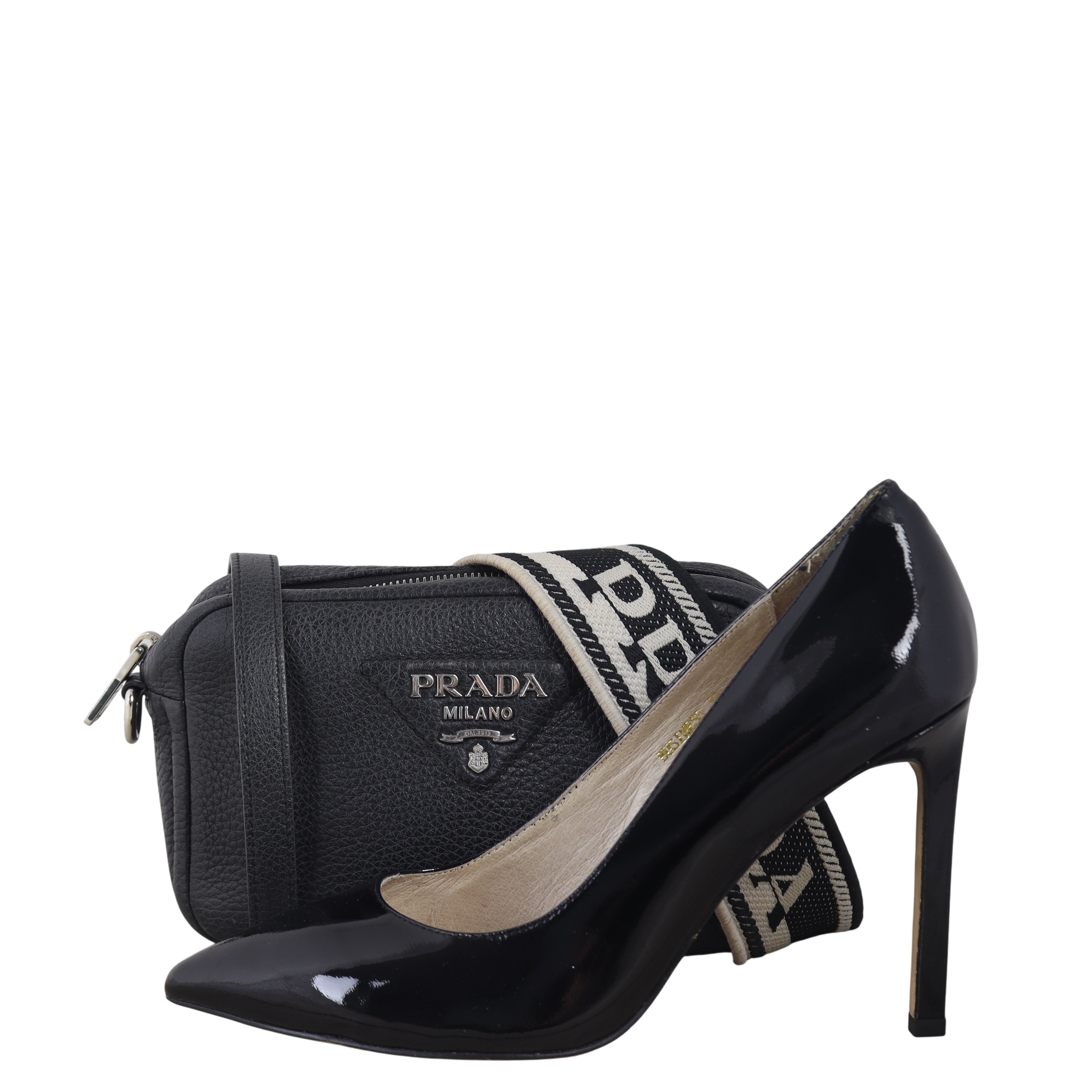 Prada Vitello Daino Zip Camera Bag