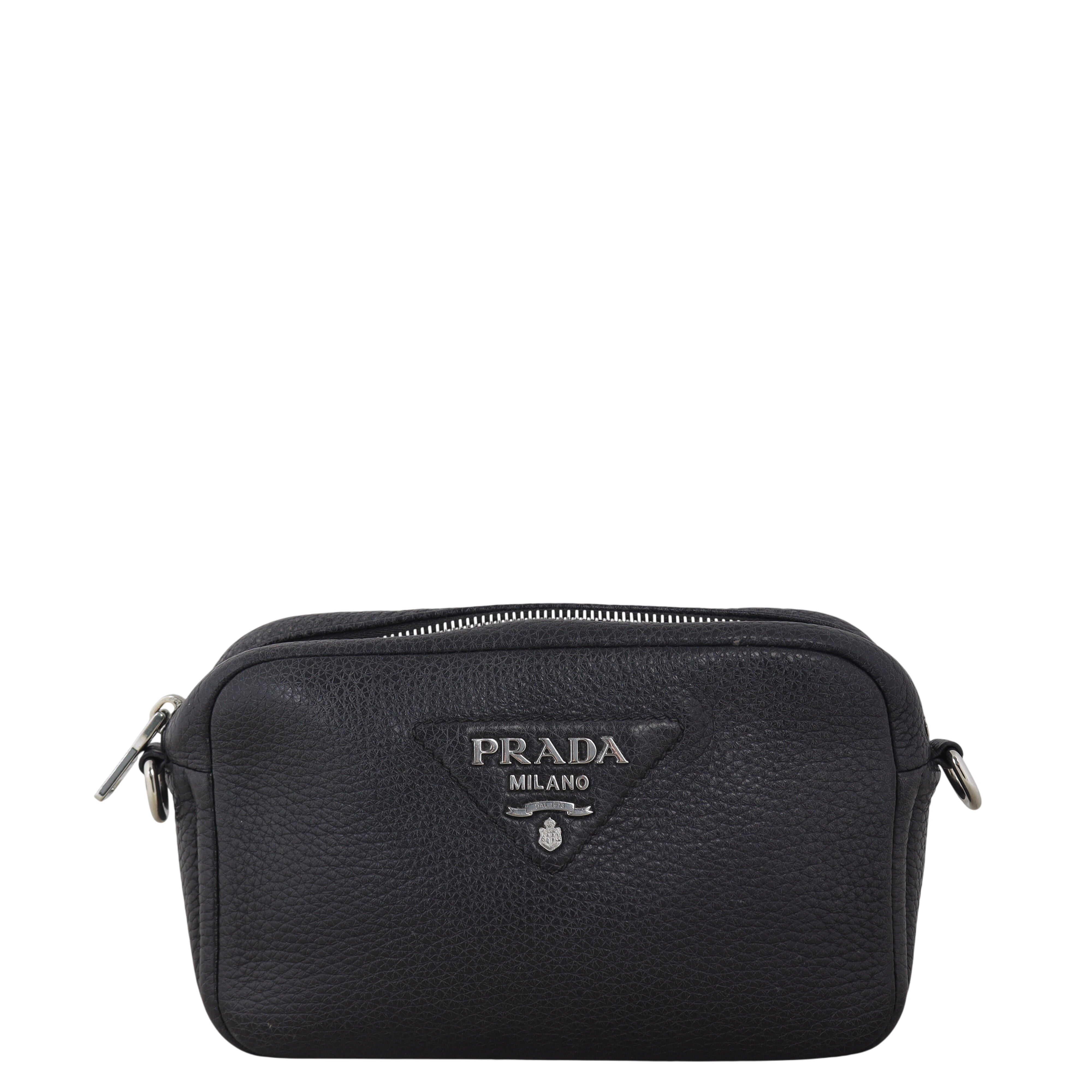 Prada Vitello Daino Zip Camera Bag