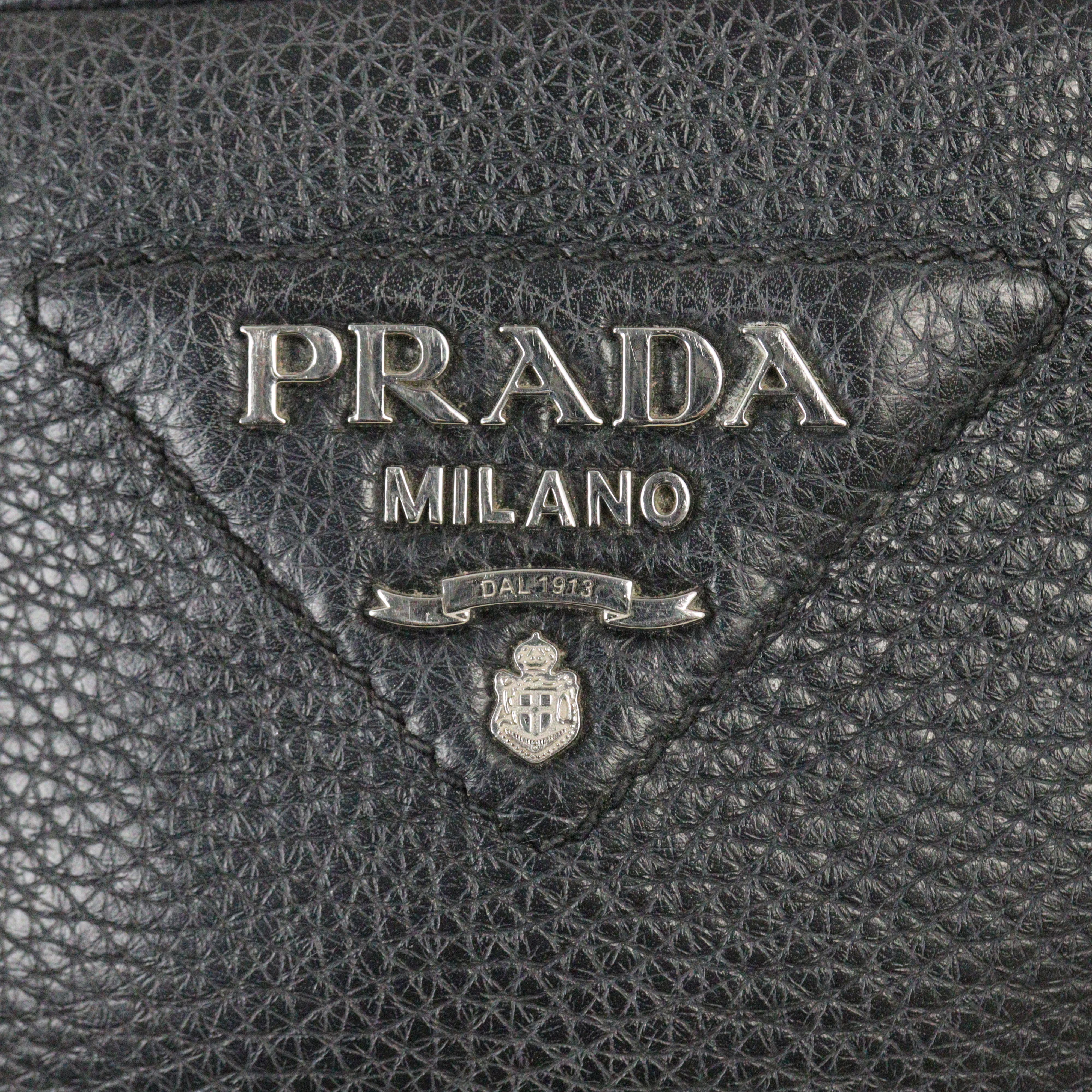 Prada Vitello Daino Zip Camera Bag