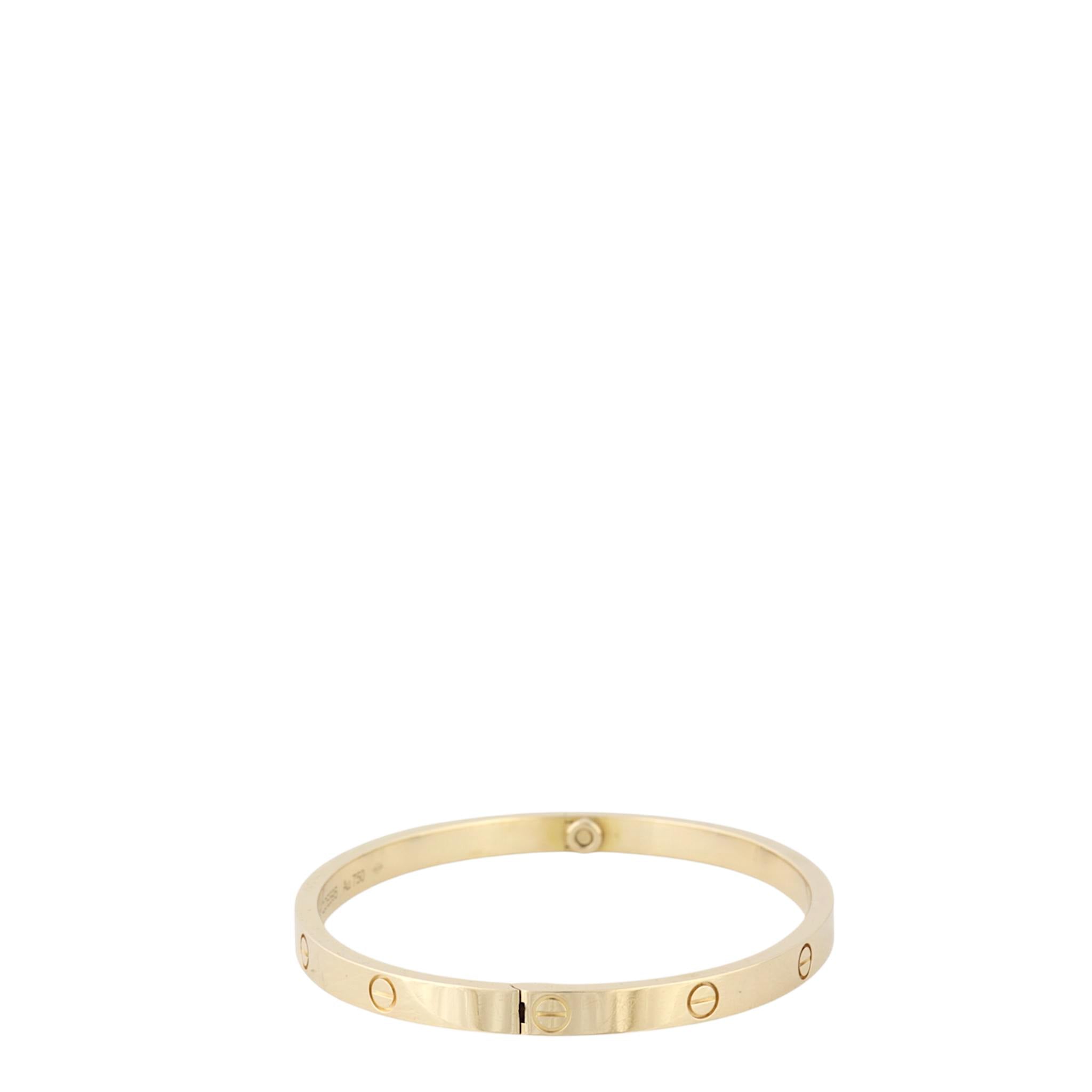 Cartier Small Love Bracelet 18k Yellow Gold