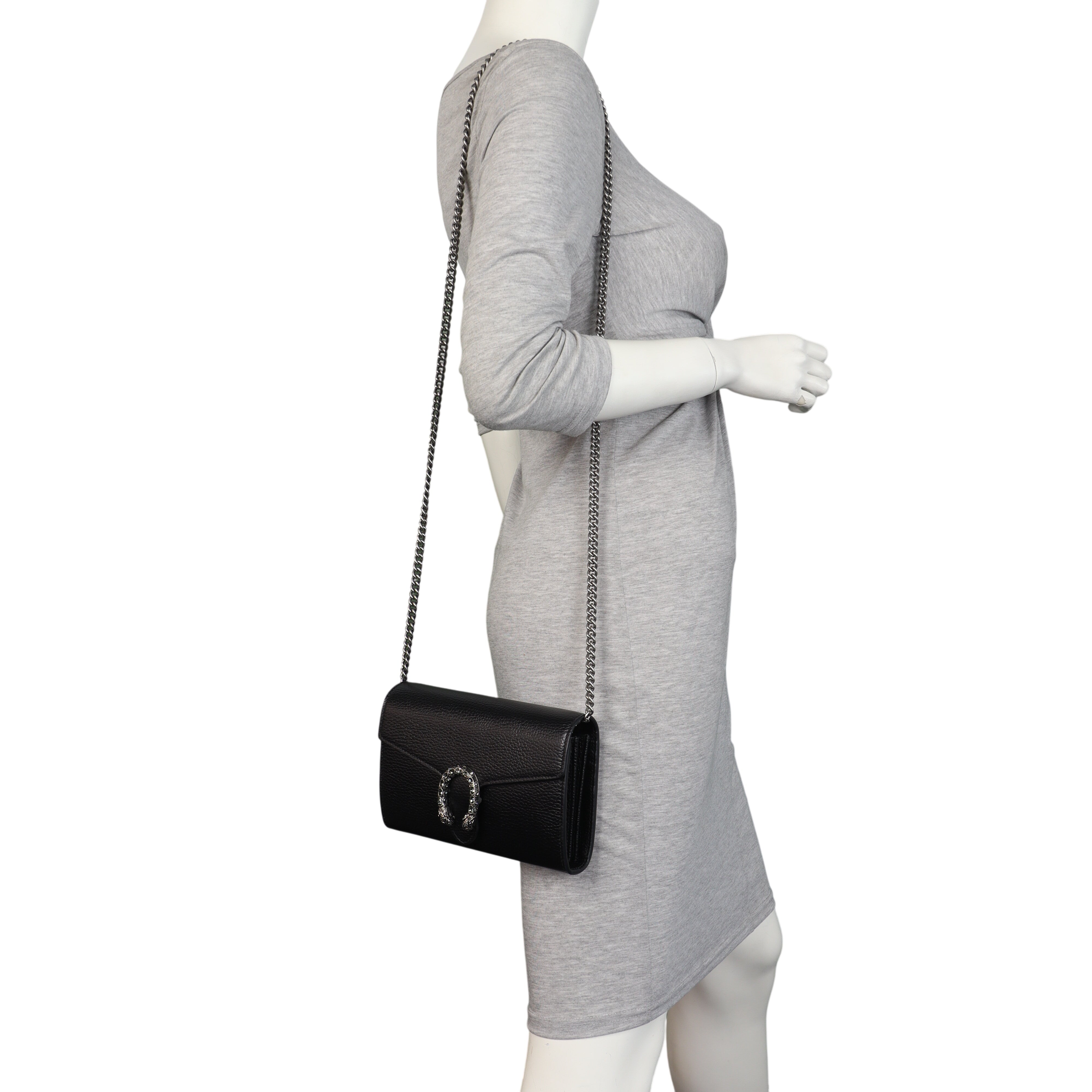 Gucci Dionysus Mini Leather Chain Wallet