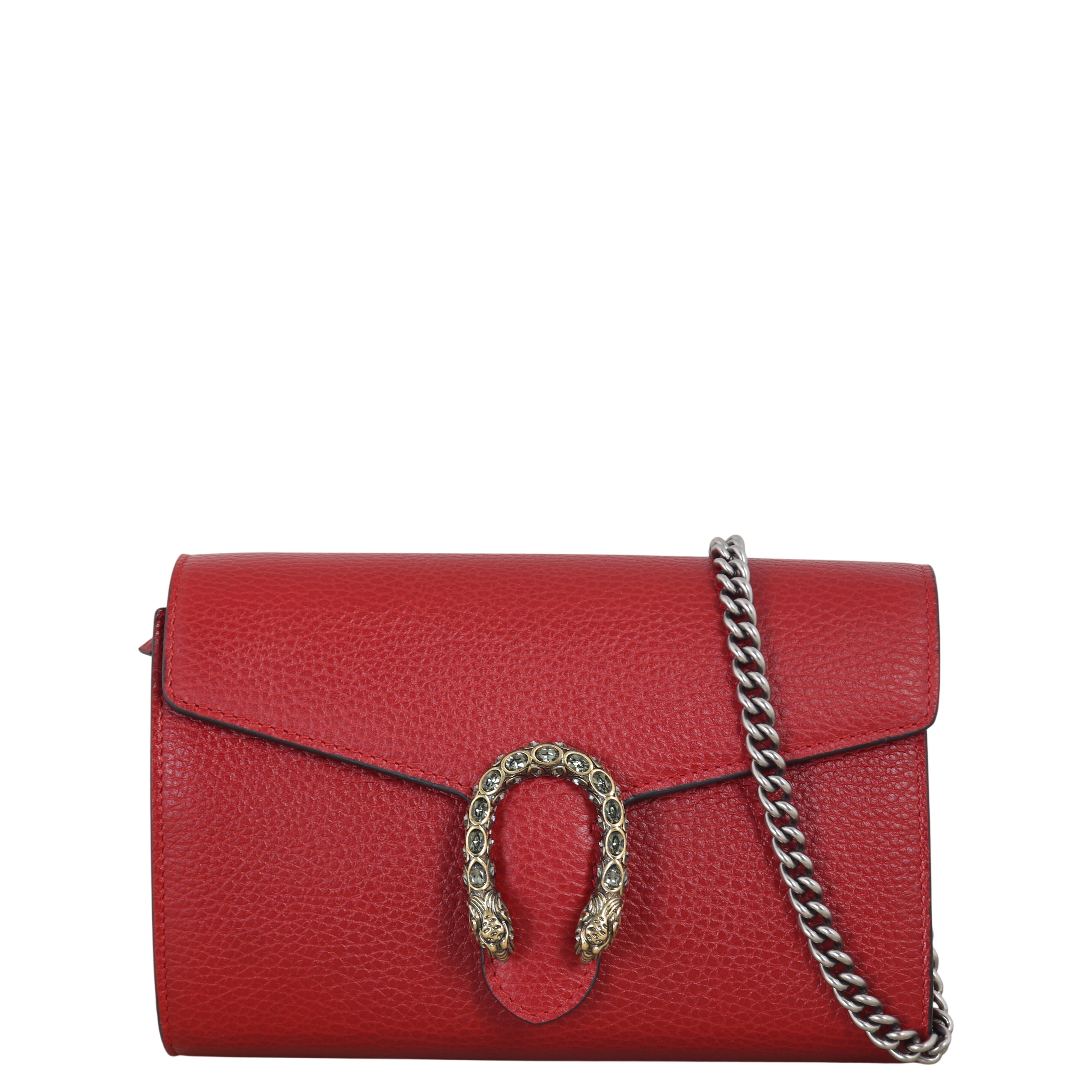 Gucci Dionysus Mini Leather Chain Wallet