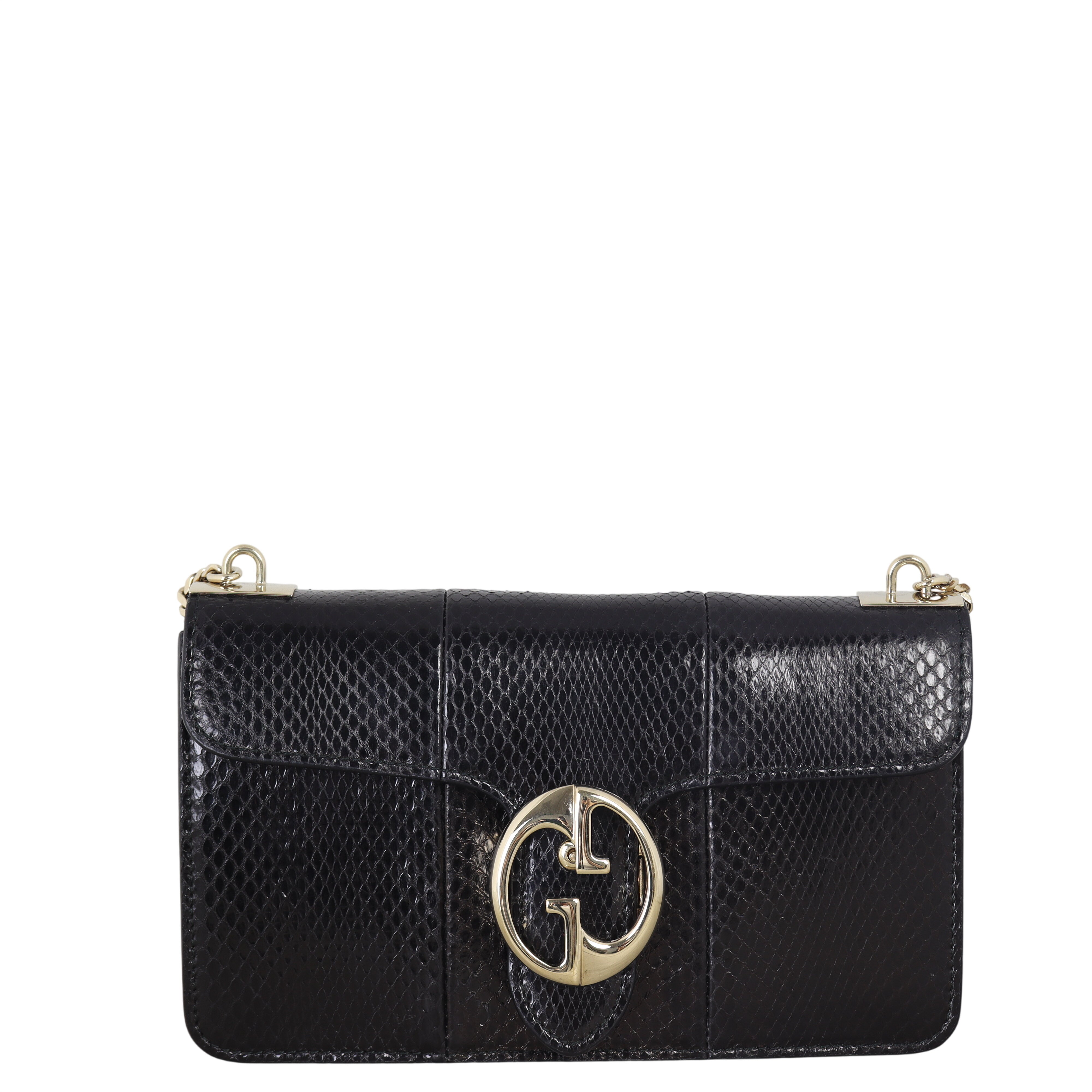 Gucci 1973 Flap Shoulder Bag Python