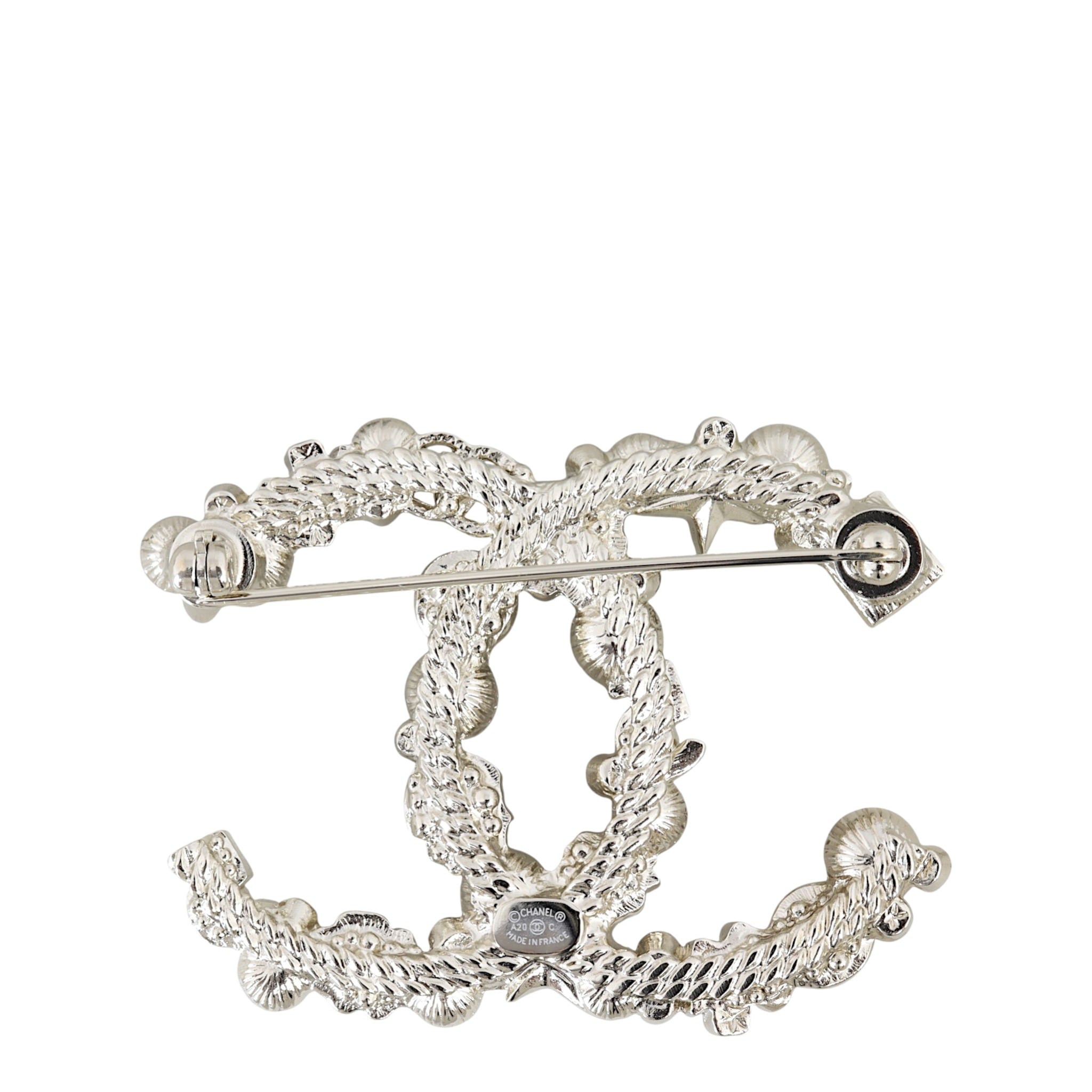 Chanel No.5 Pearl Crystal Brooch