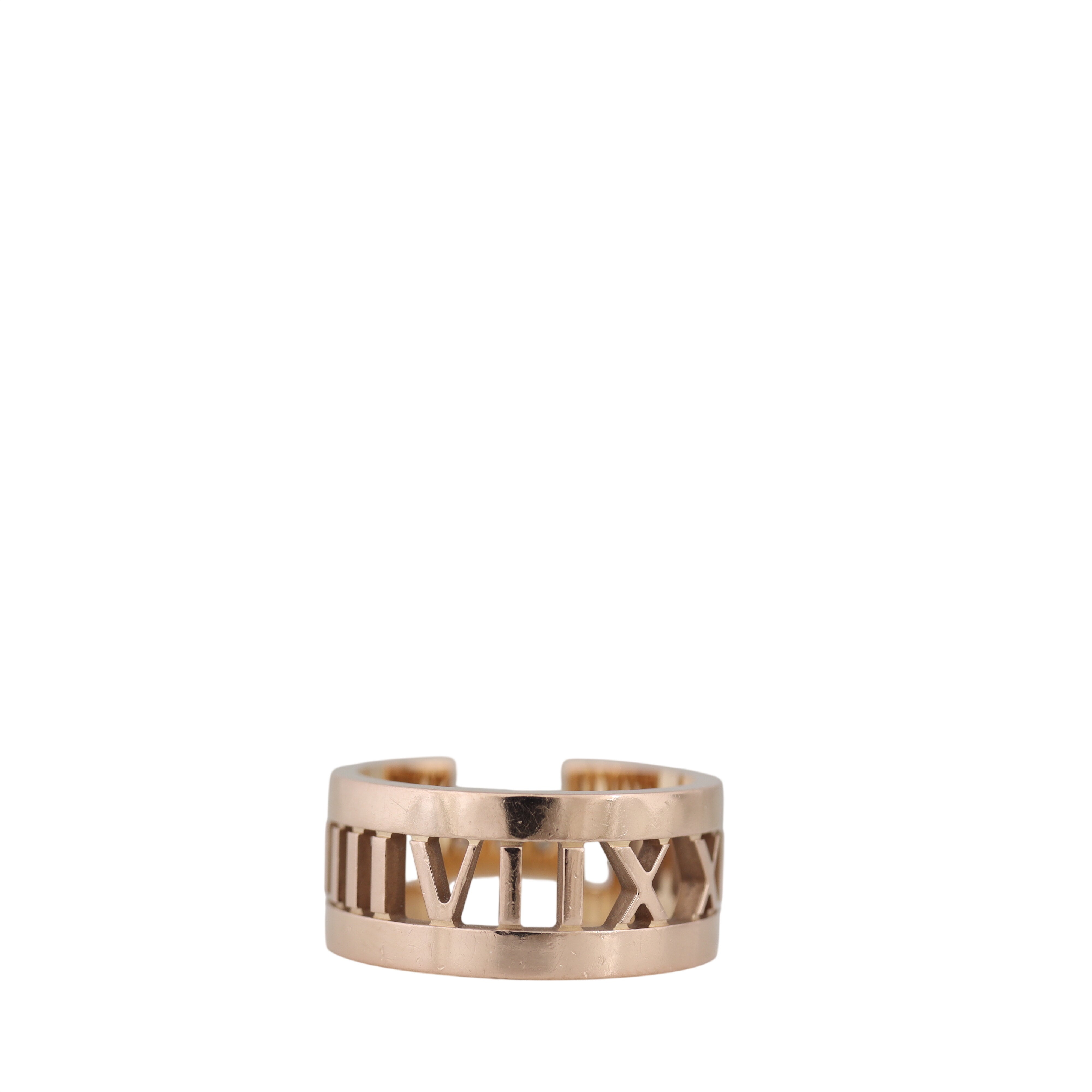 Tiffany & Co. Atlas 18k Rose Gold Diamond Ring