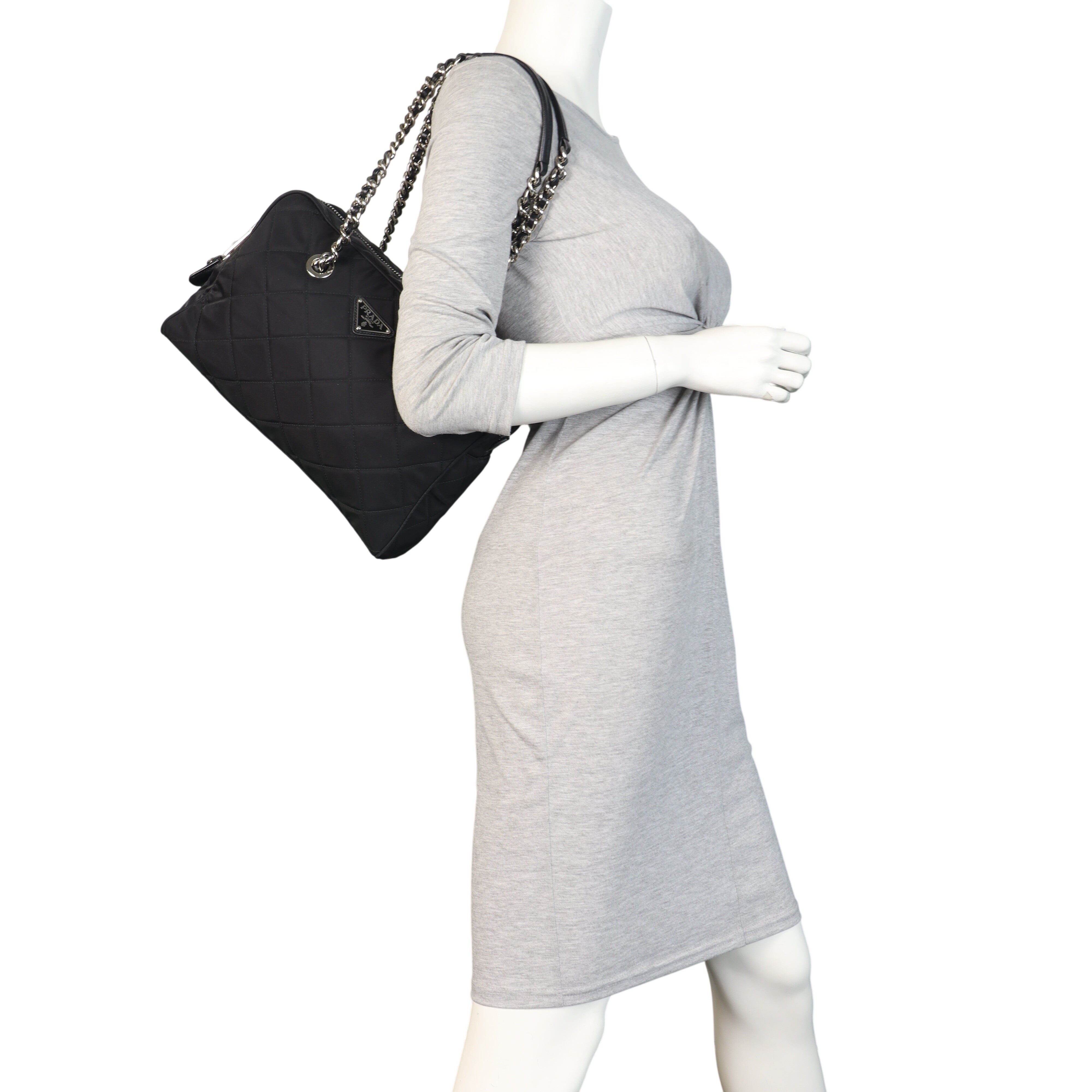 Prada Impuntu Tessuto Shoulder Bag