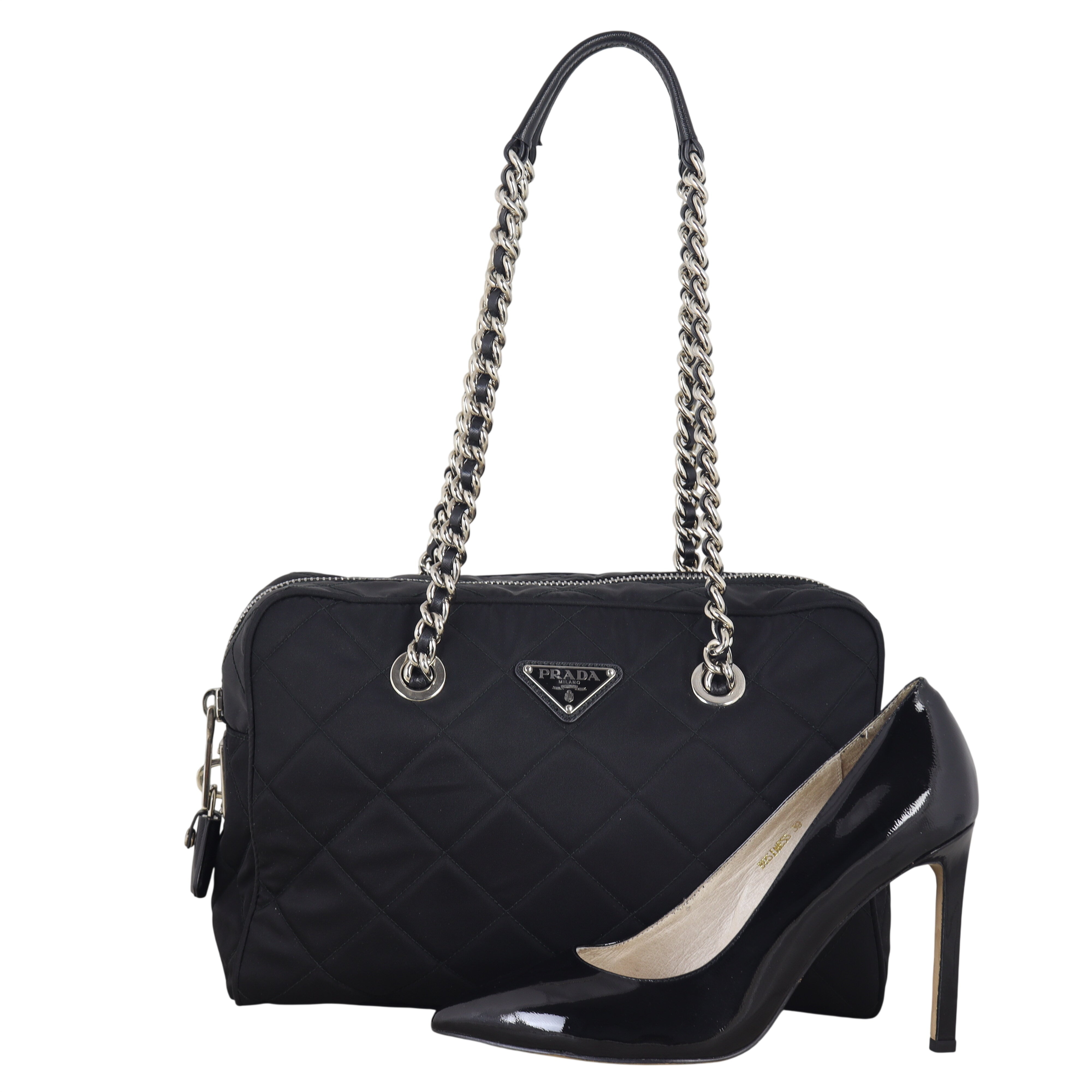 Prada Impuntu Tessuto Shoulder Bag