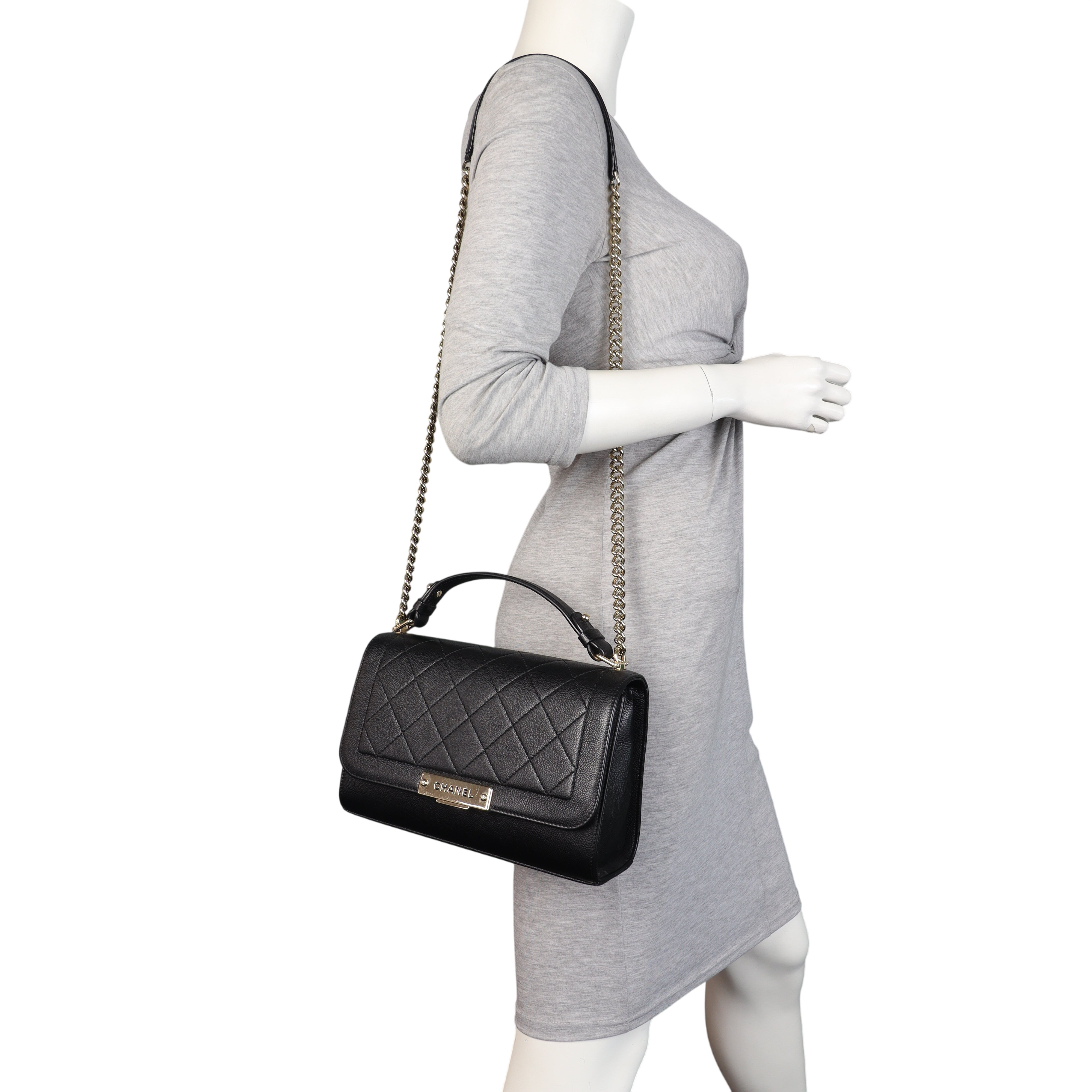 Chanel Label Click Flap Bag