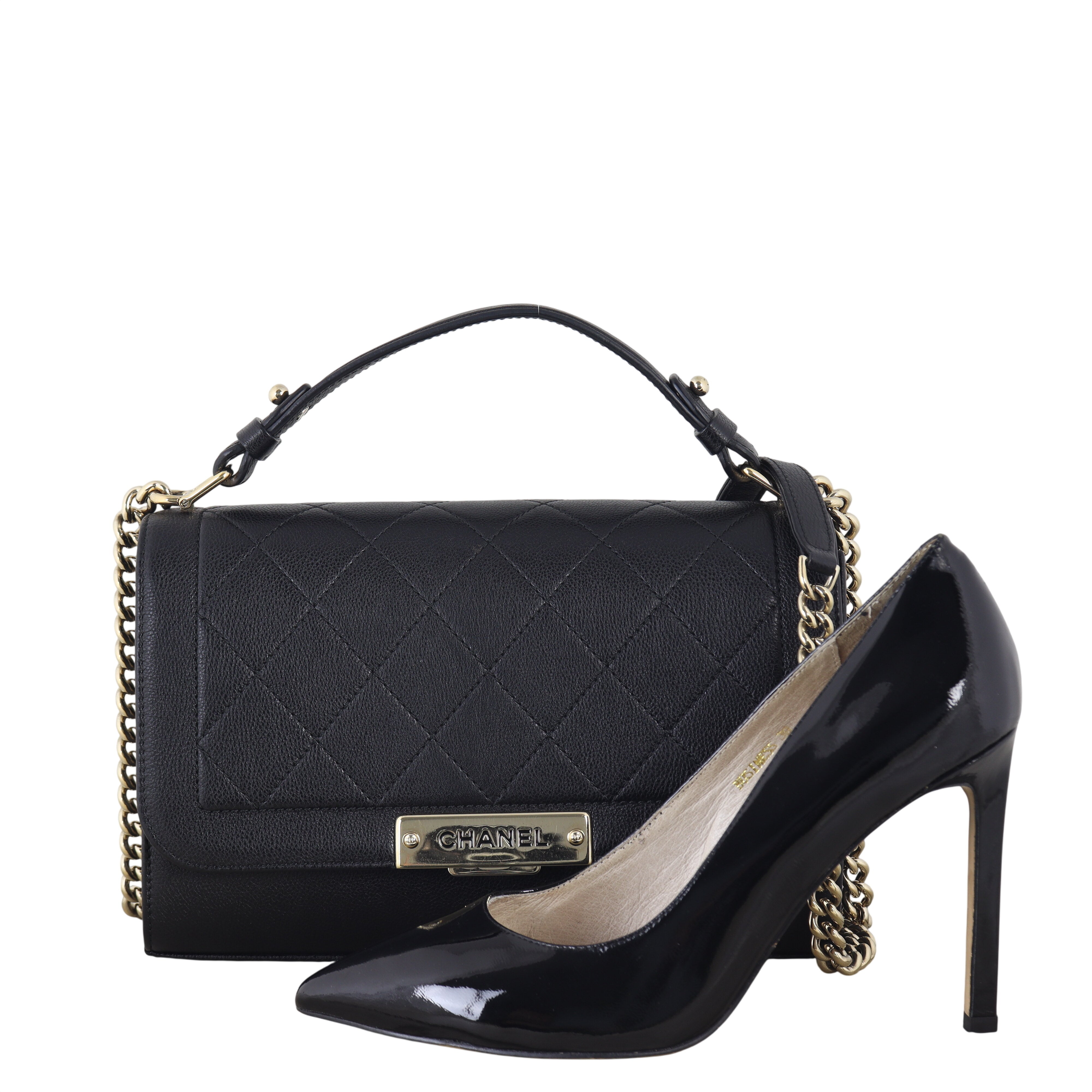 Chanel Label Click Flap Bag