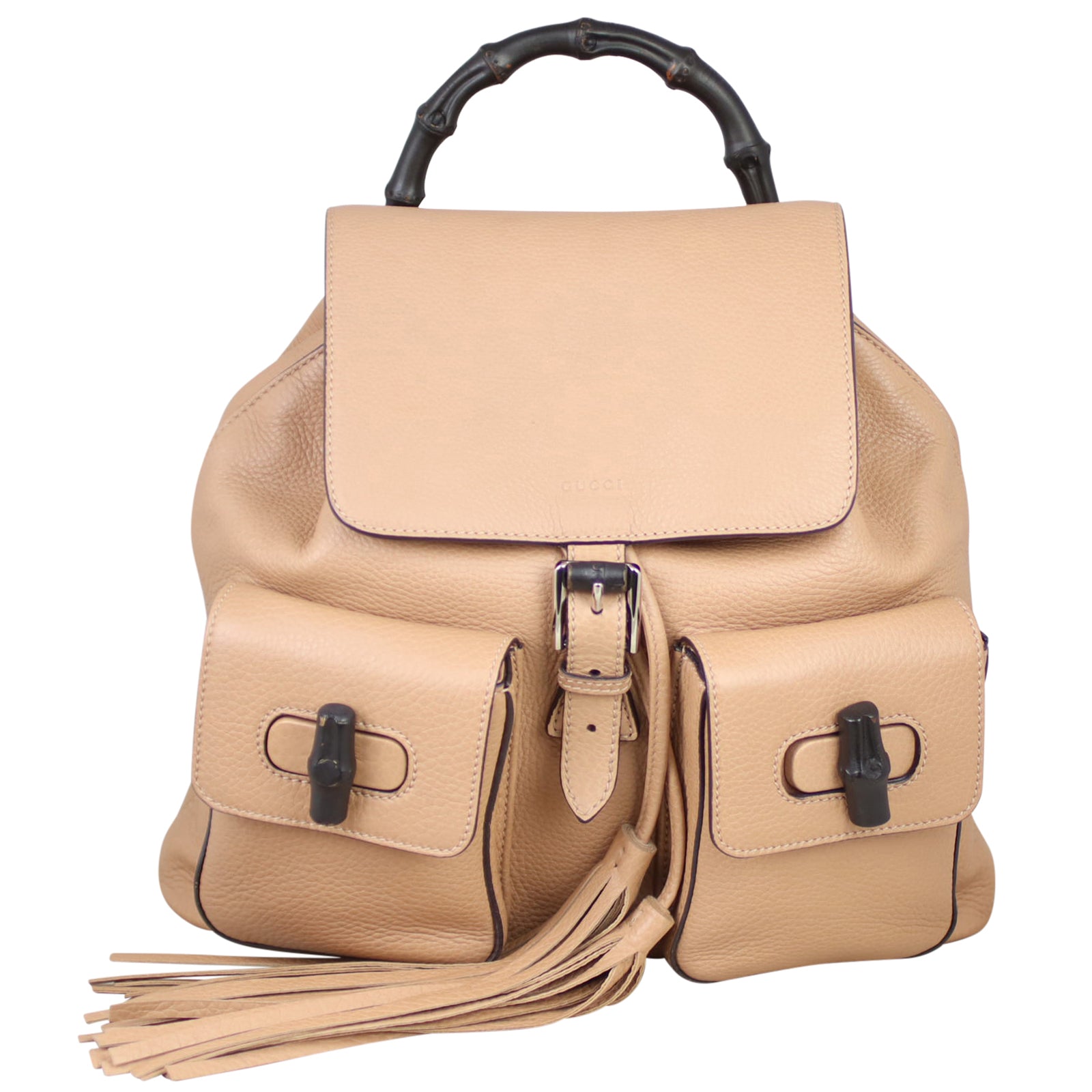 Gucci Daily Bamboo Backpack Front