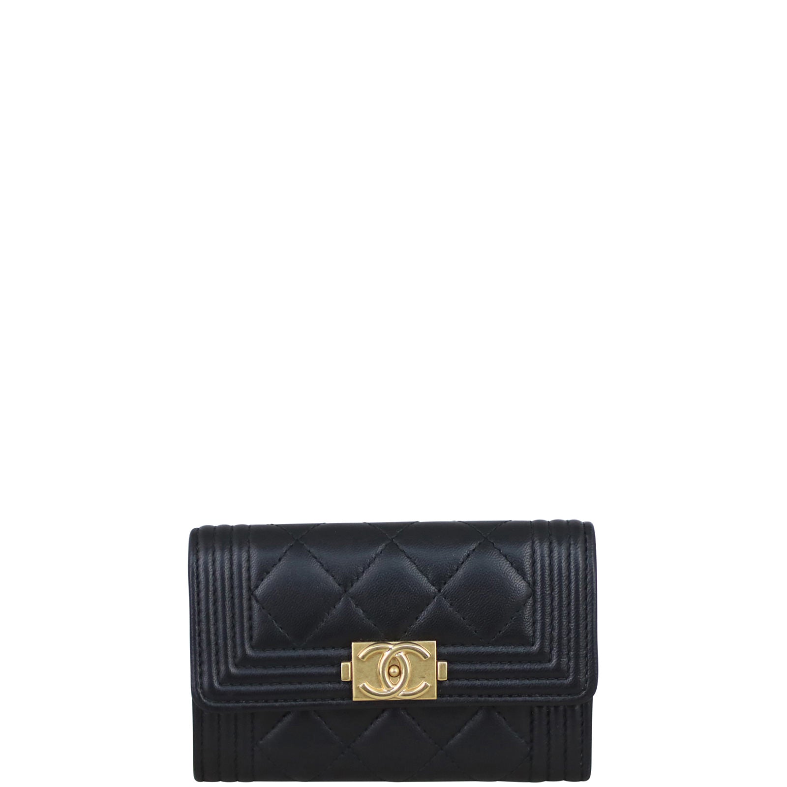 Chanel Boy Flap Card Holder Front