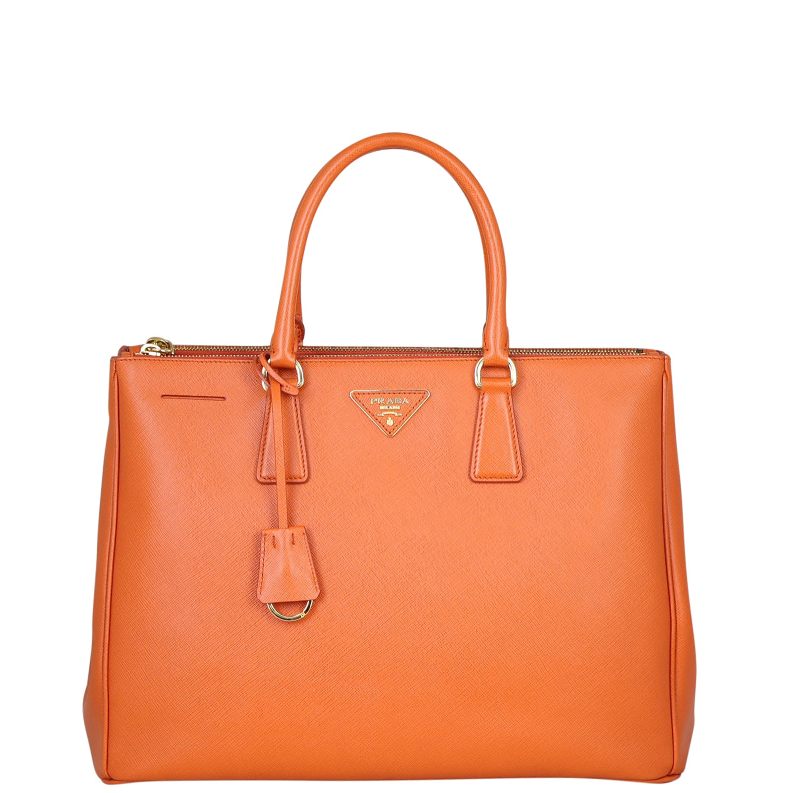 Prada Saffiano Lux Galleria Double Zip Tote Medium Front