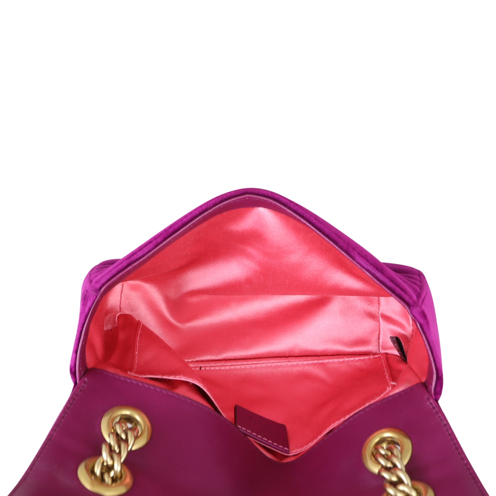 Gucci GG Marmont Velvet Mini Shoulder Bag Whole interior