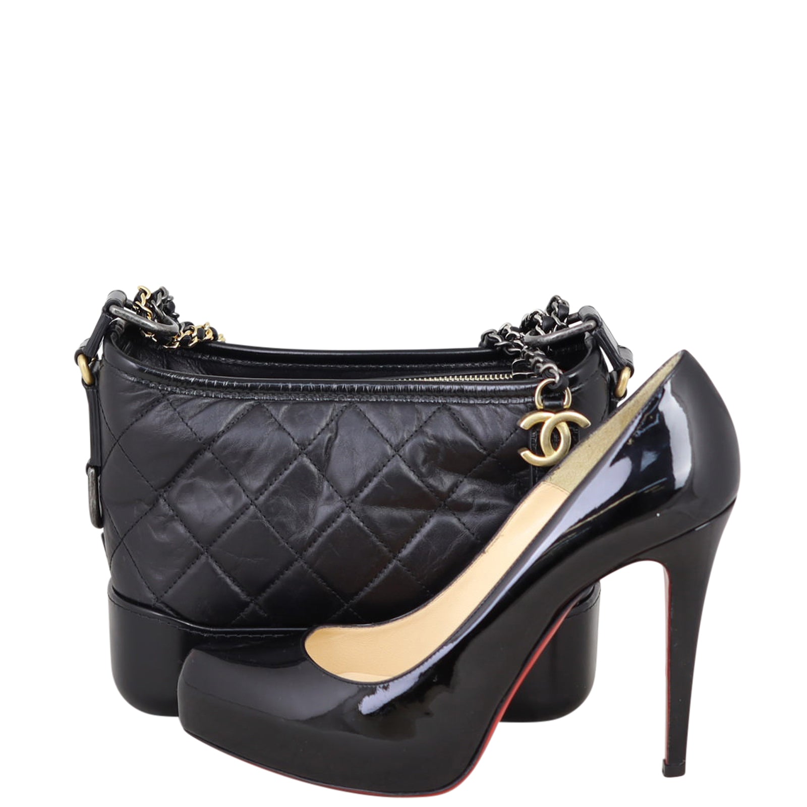 Chanel Gabrielle Quilted Hobo Small Shoe