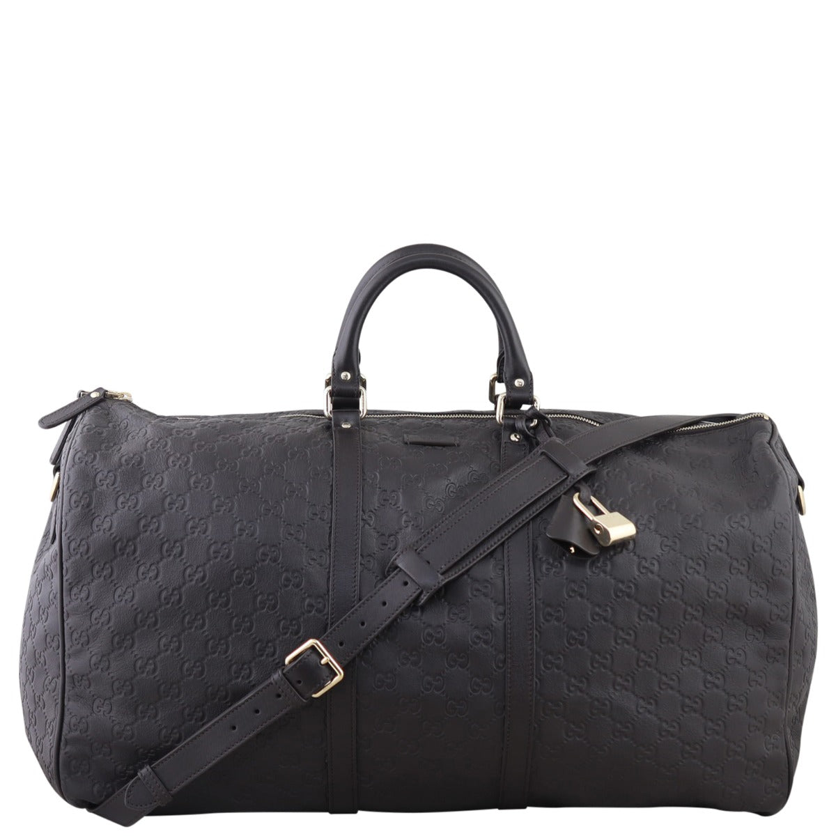 Gucci Guccissima Duffle Bag Front
