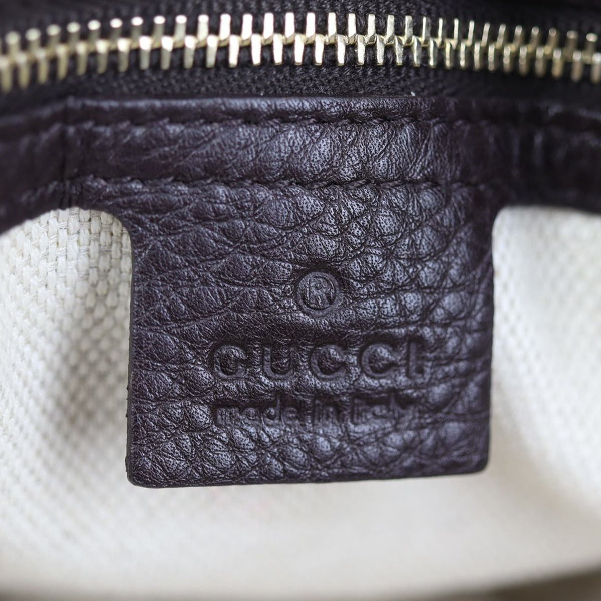 Gucci GG Canvas Diana Bamboo Shoulder Bag Stamp
