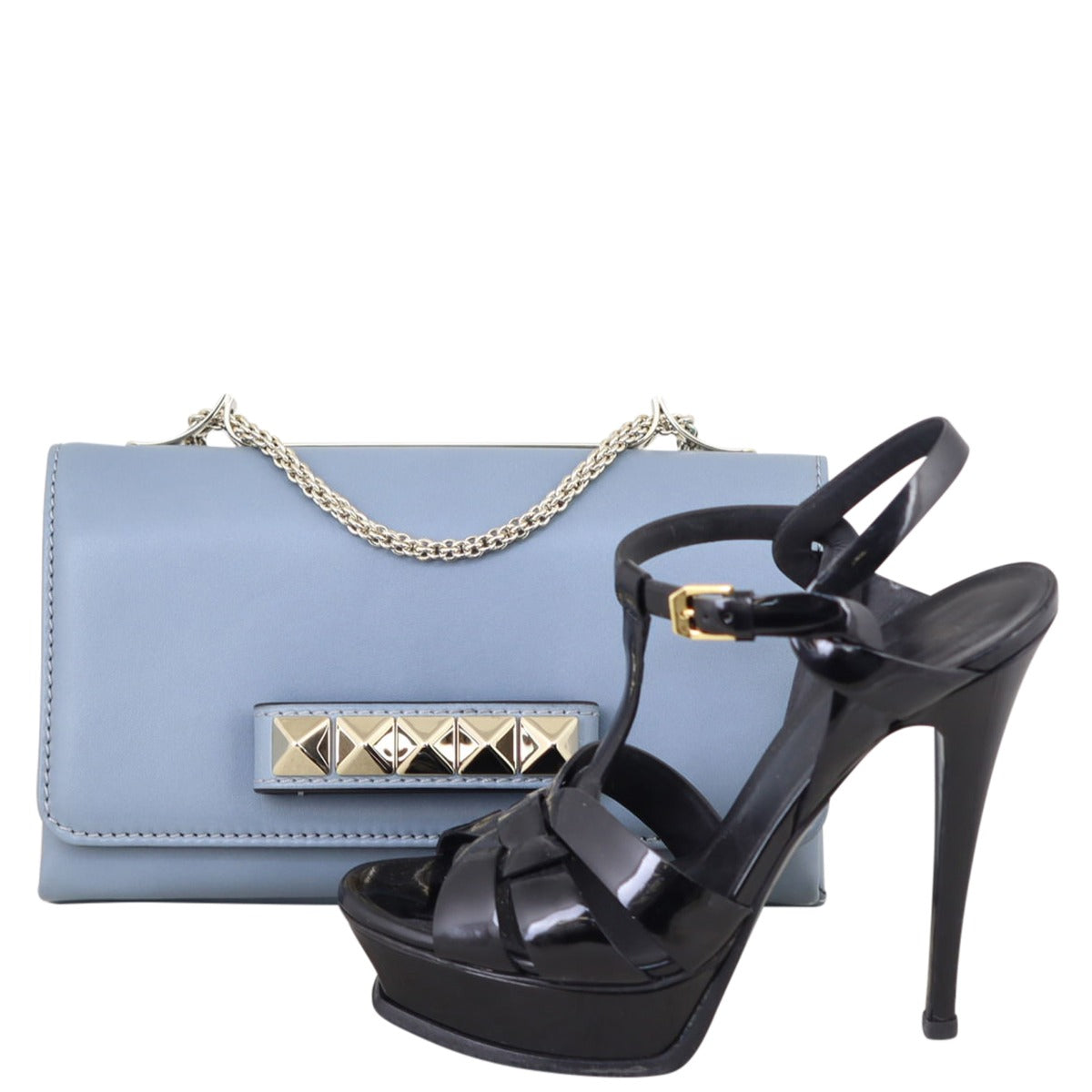 Valentino Va Va Voom Crossbody Bag (blue) Shoe
