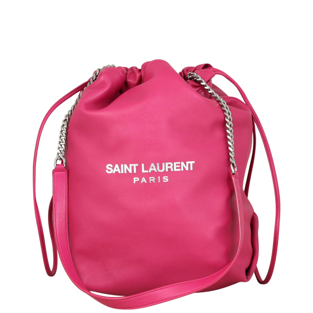 Saint Laurent Teddy Bucket Bag Front
