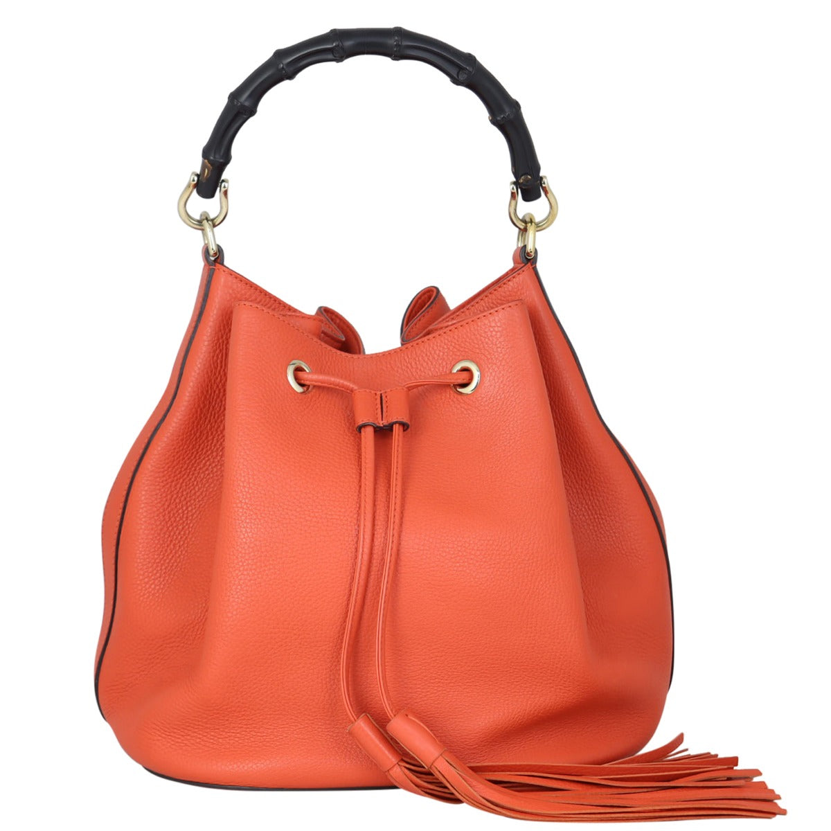 Gucci Miss Bamboo Bucket Bag Front
