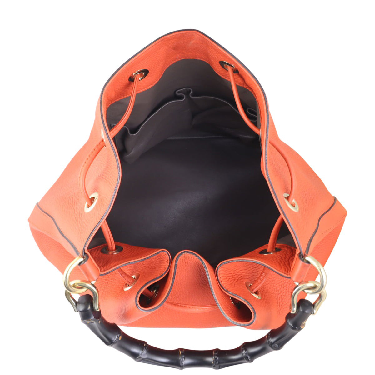 Gucci Miss Bamboo Bucket Bag Whole interior