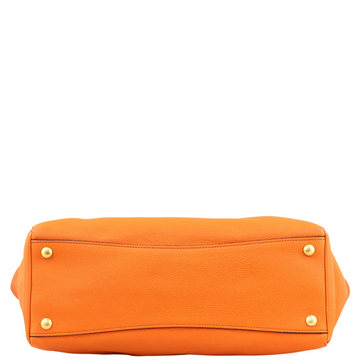 Prada Vitello Grain Shopping Tote (orange) Base
