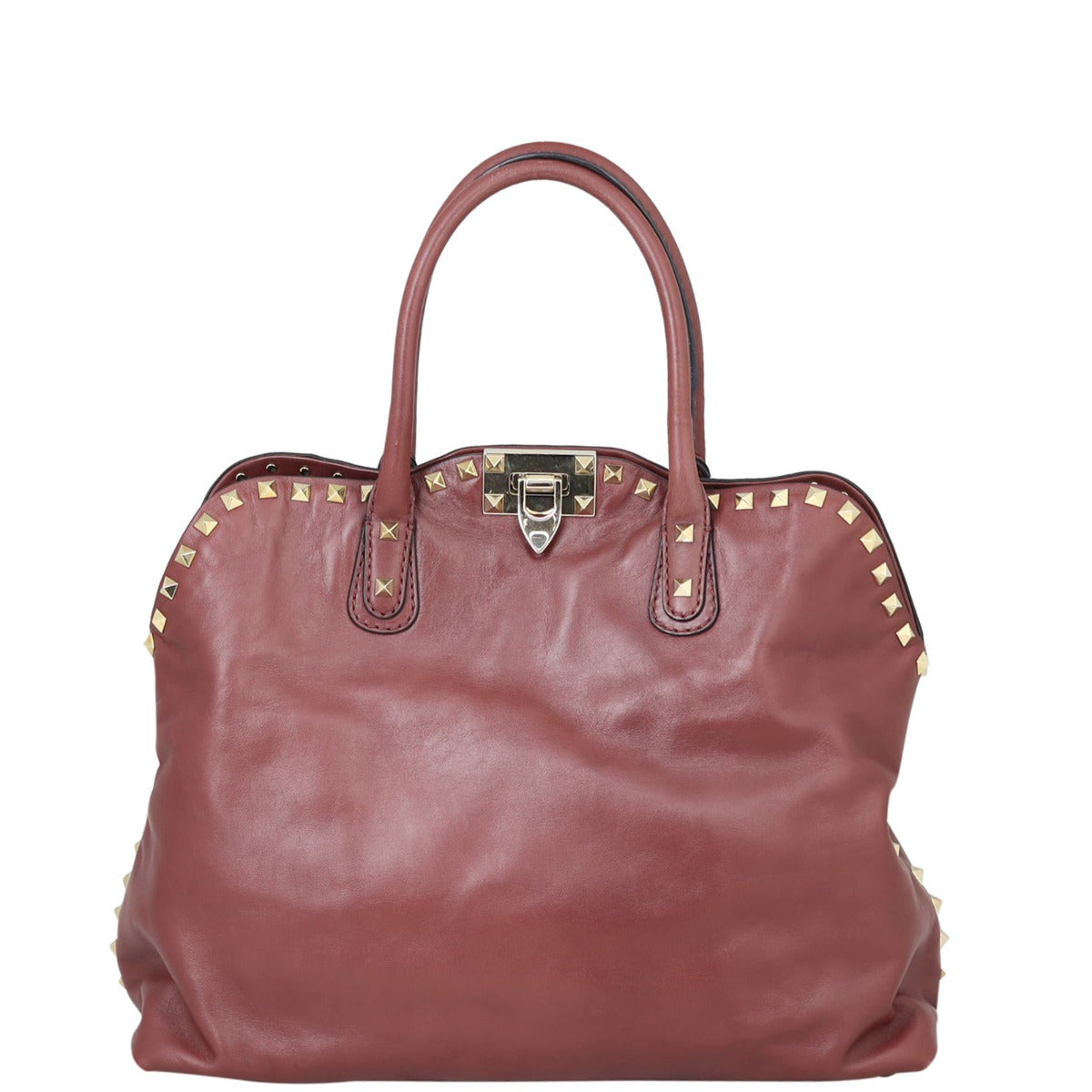 Valentino Rockstud Tall Tote Front
