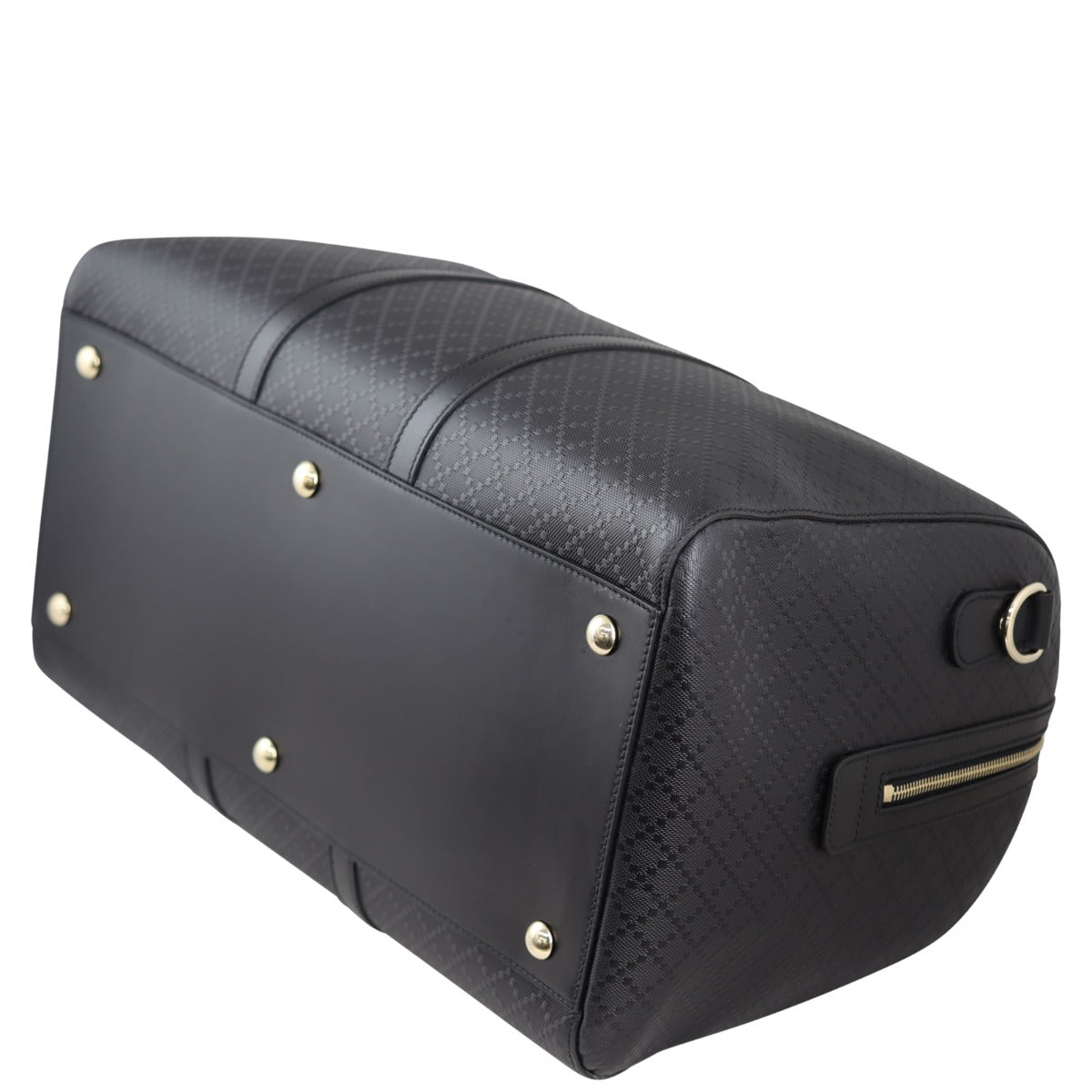 Gucci Bright Diamante Carry-On Duffle Bag (black) Corner

