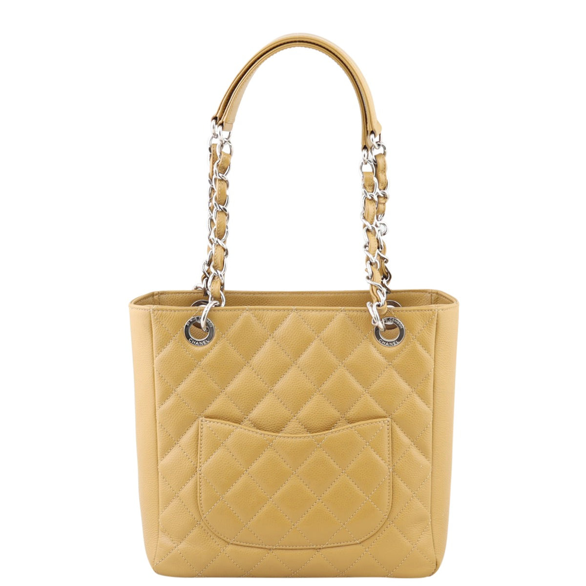 Chanel Petite Shopping Tote Back
