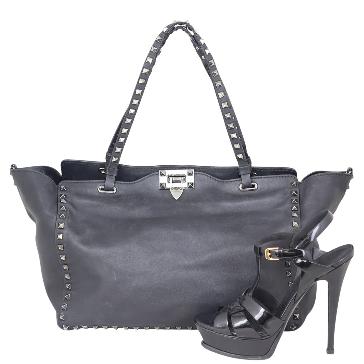 Valentino Rockstud Tote Medium Shoe
