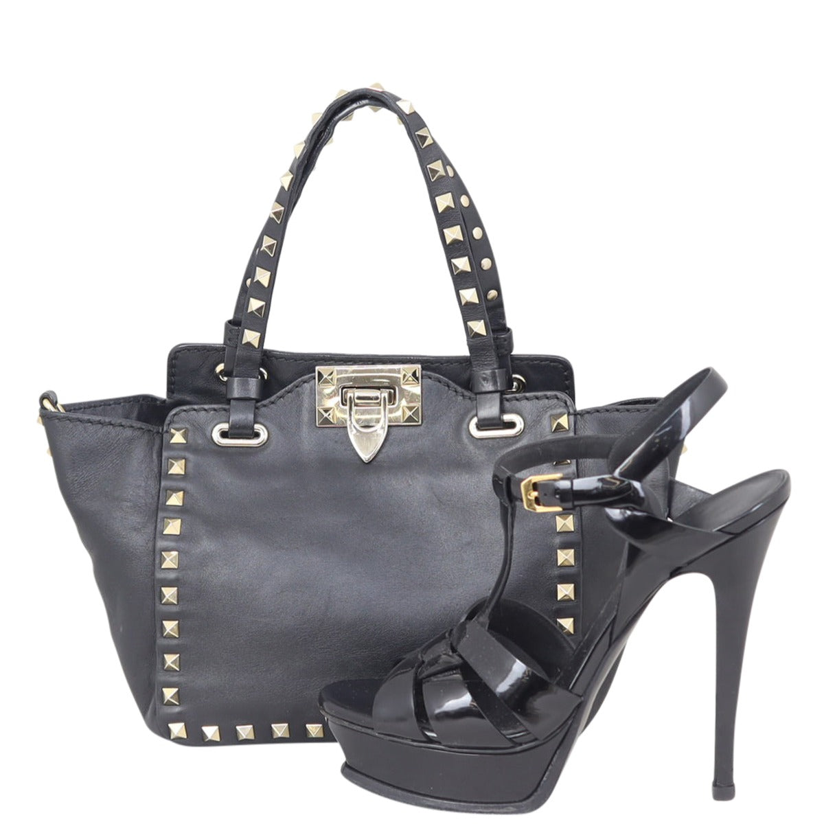 Valentino Rockstud Mini Tote Shoe
