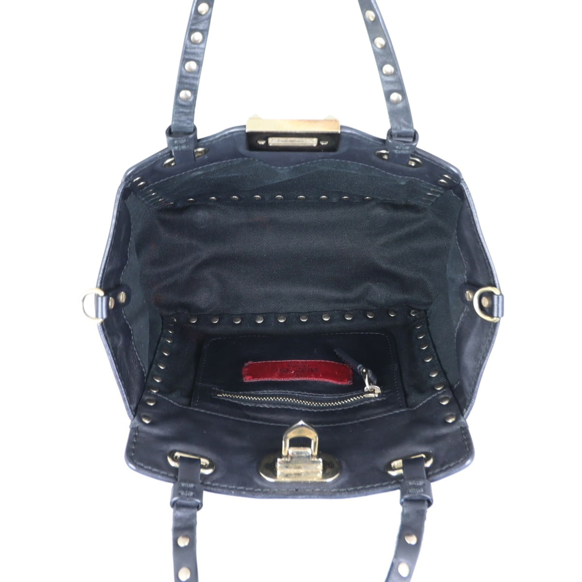 Valentino Rockstud Mini Tote Whole interior


