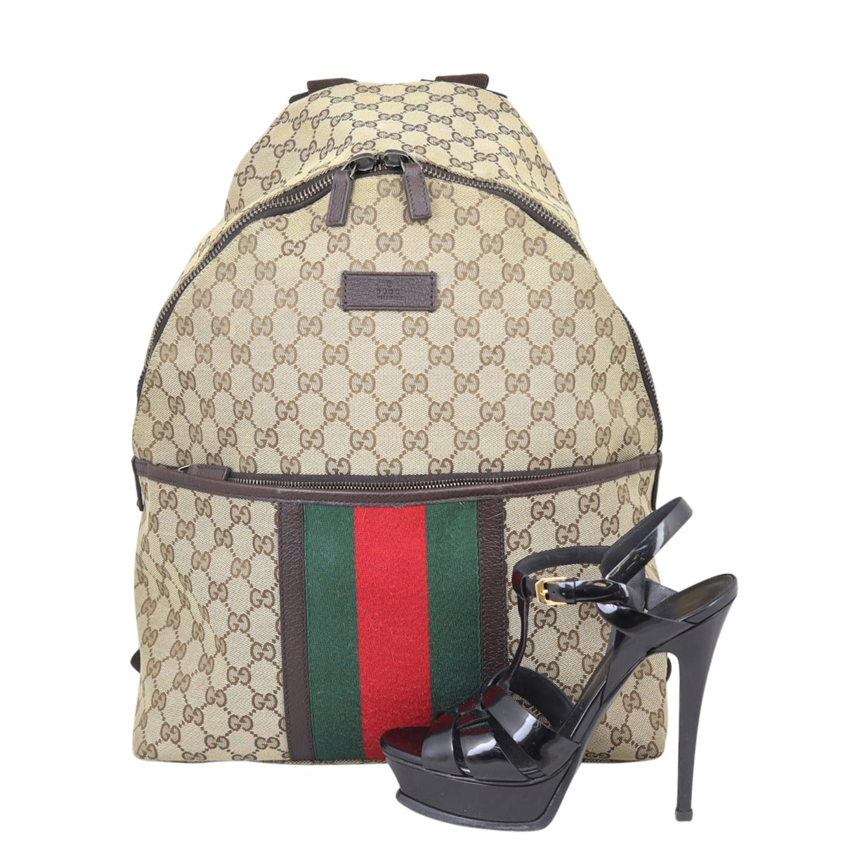 Gucci GG Canvas Backpack Shoe
