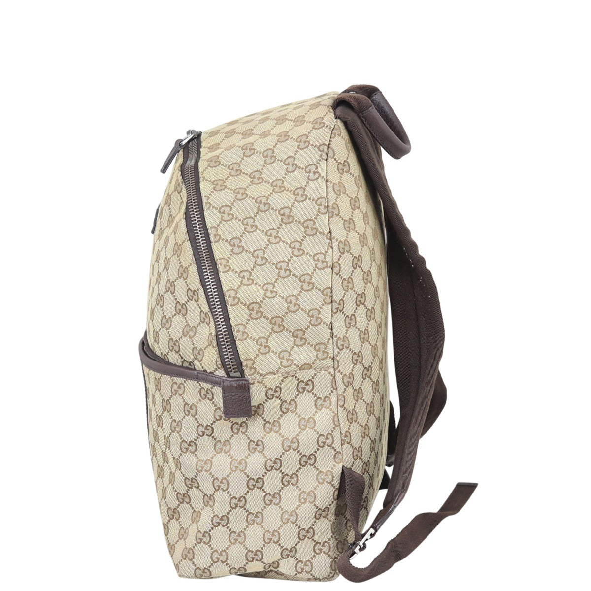 Gucci GG Canvas Backpack Side
