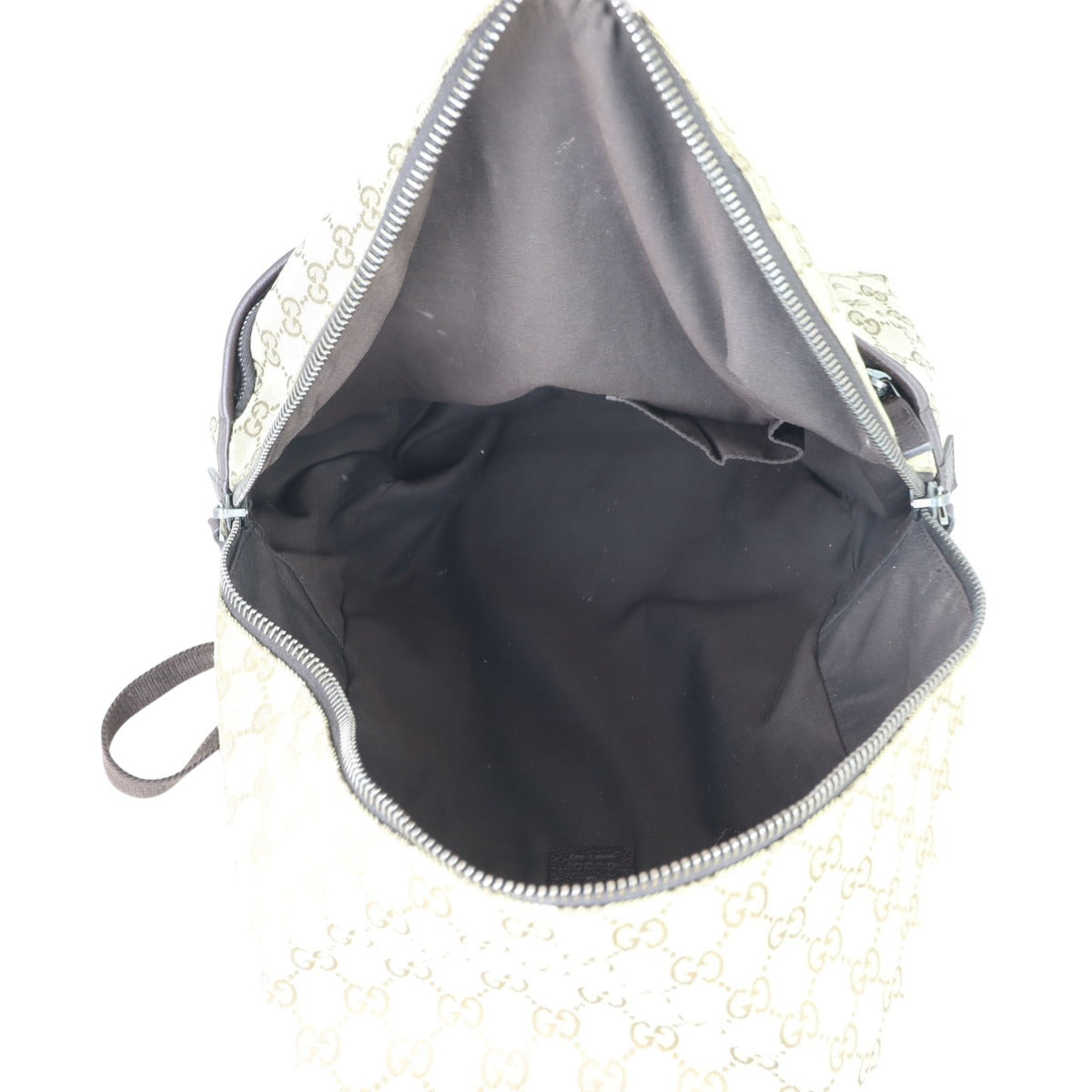 Gucci GG Canvas Backpack Whole interior

