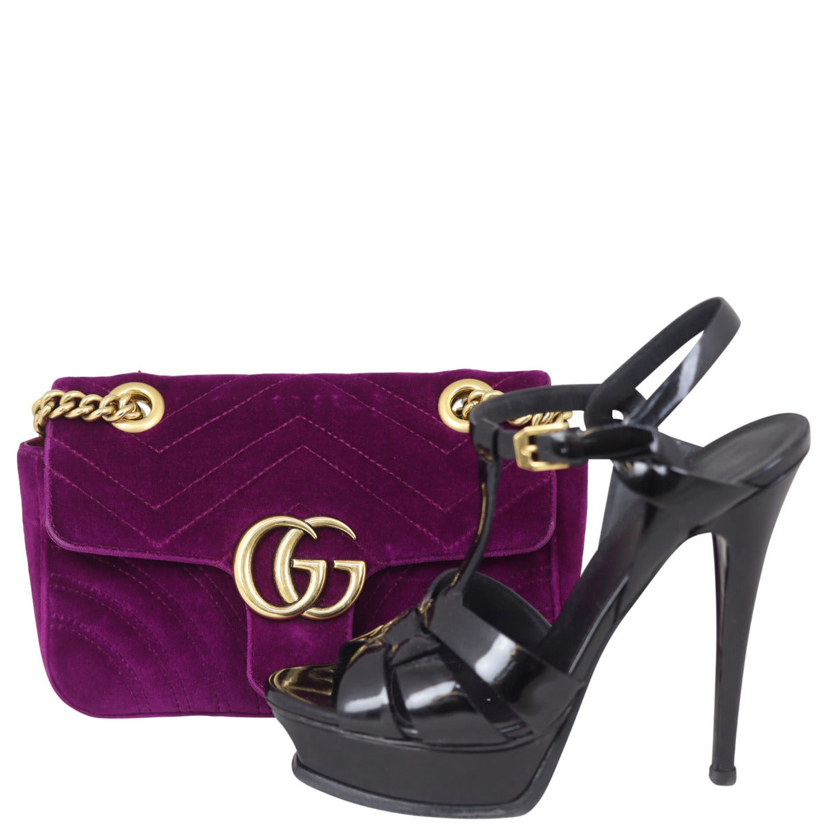 Gucci GG Marmont Velvet Mini Shoulder Bag