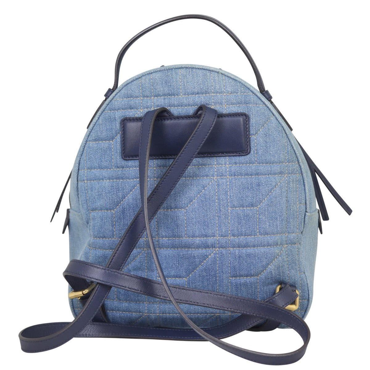 Gucci GG Marmont Denim Backpack Back

