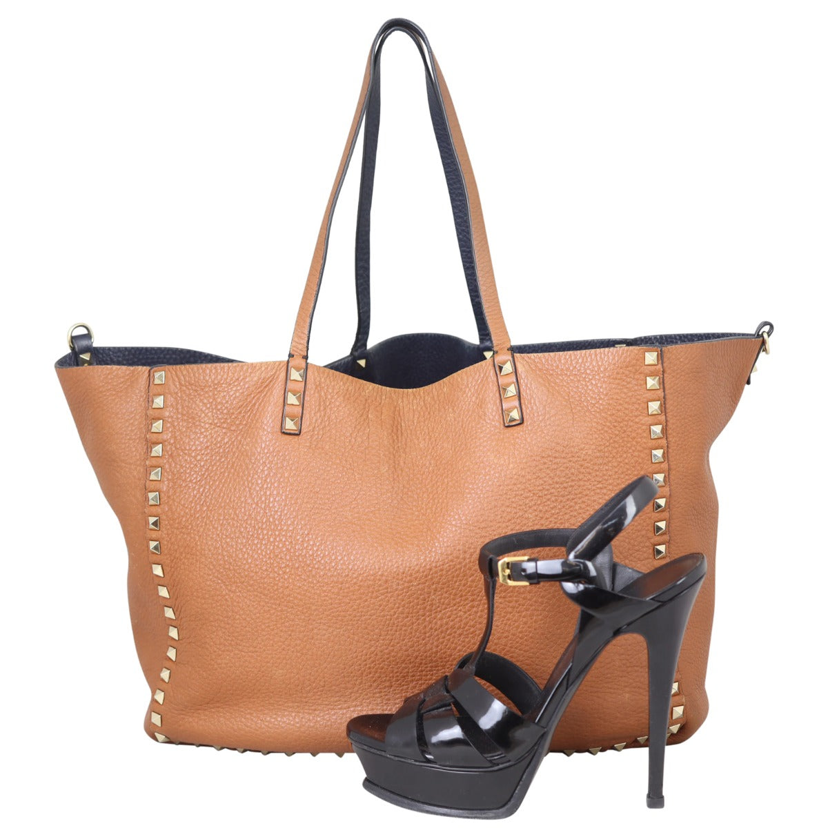 Valentino Rockstud Reversible Tote Shoe

