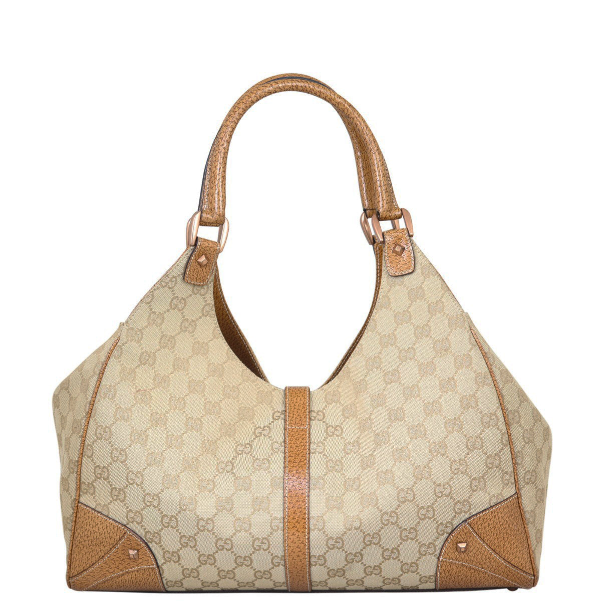 Gucci GG Canvas Jackie Nailhead Tote Back