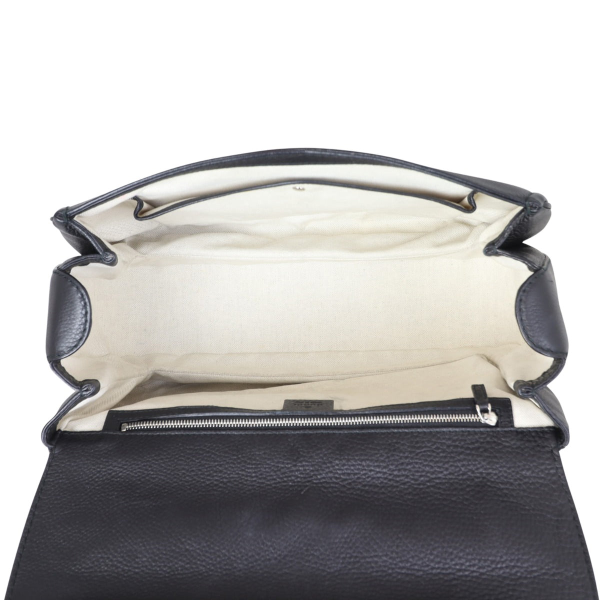 Gucci New Bamboo Top Handle Bag Large Whole interior
