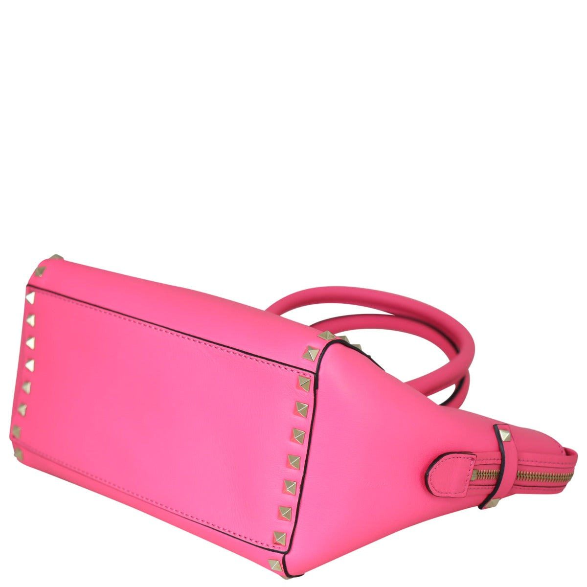 Valentino Rockstud Pagoda Tote Corner
