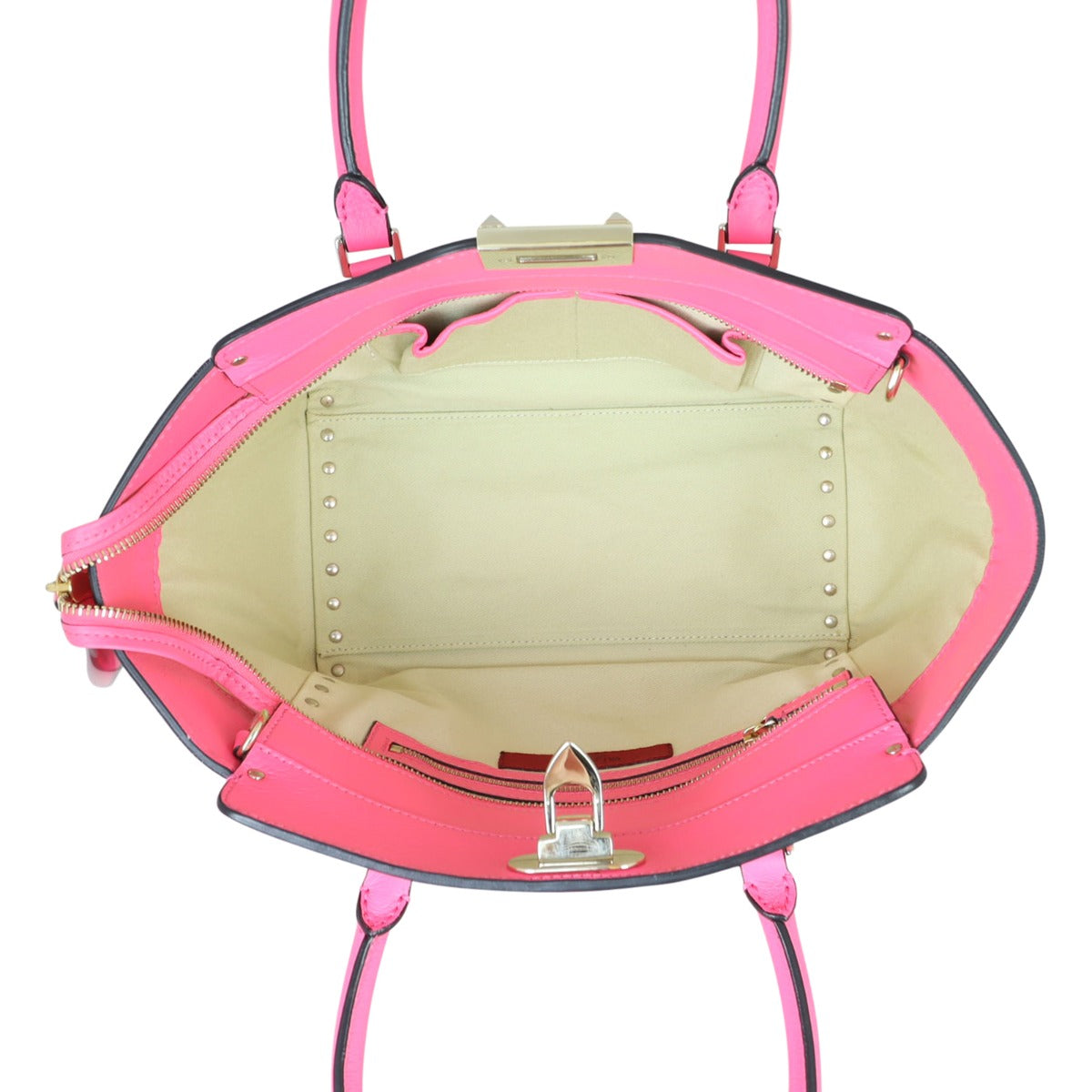 Valentino Rockstud Pagoda Tote Whole interior
