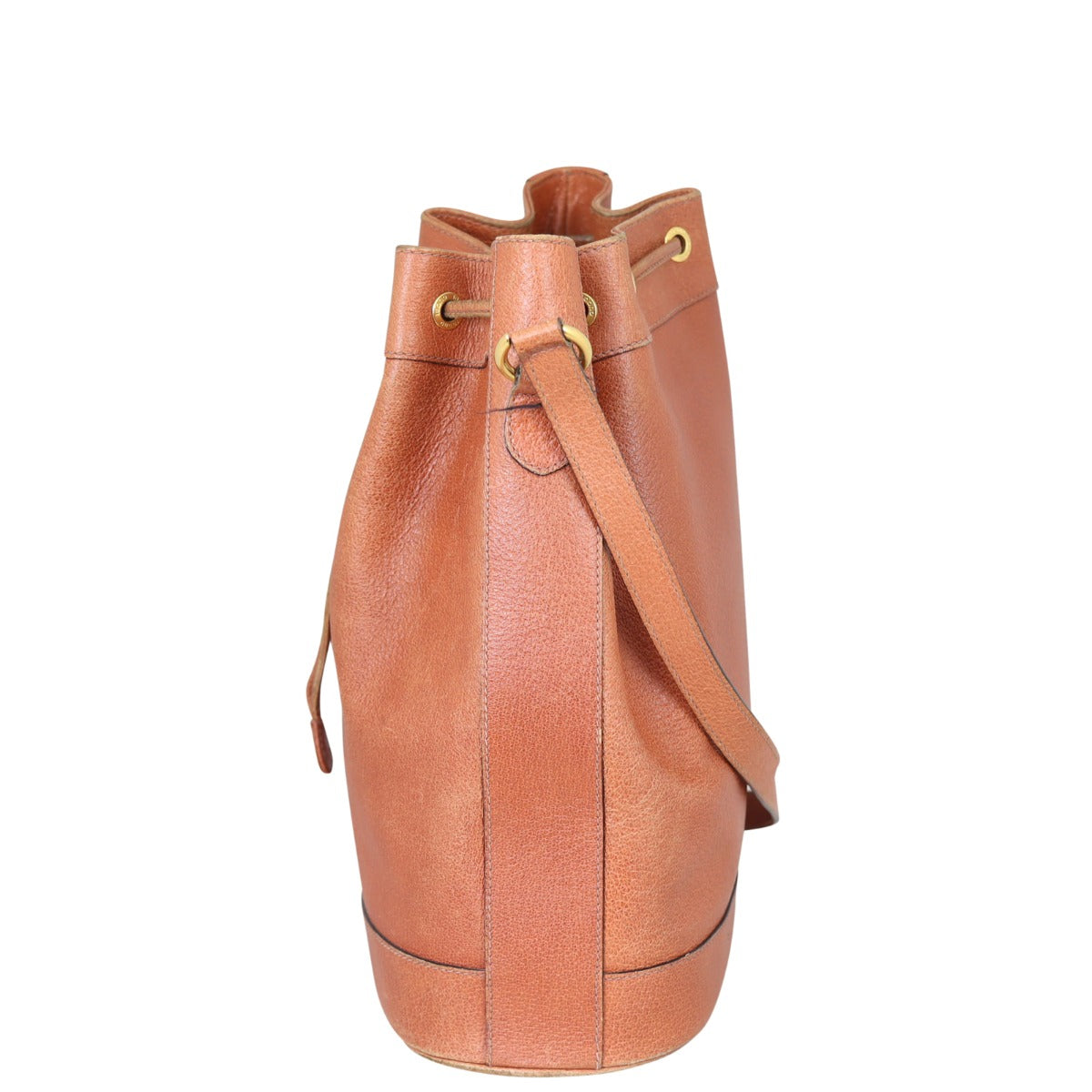 Gucci Vintage Drawstring Bucket Bag Side
