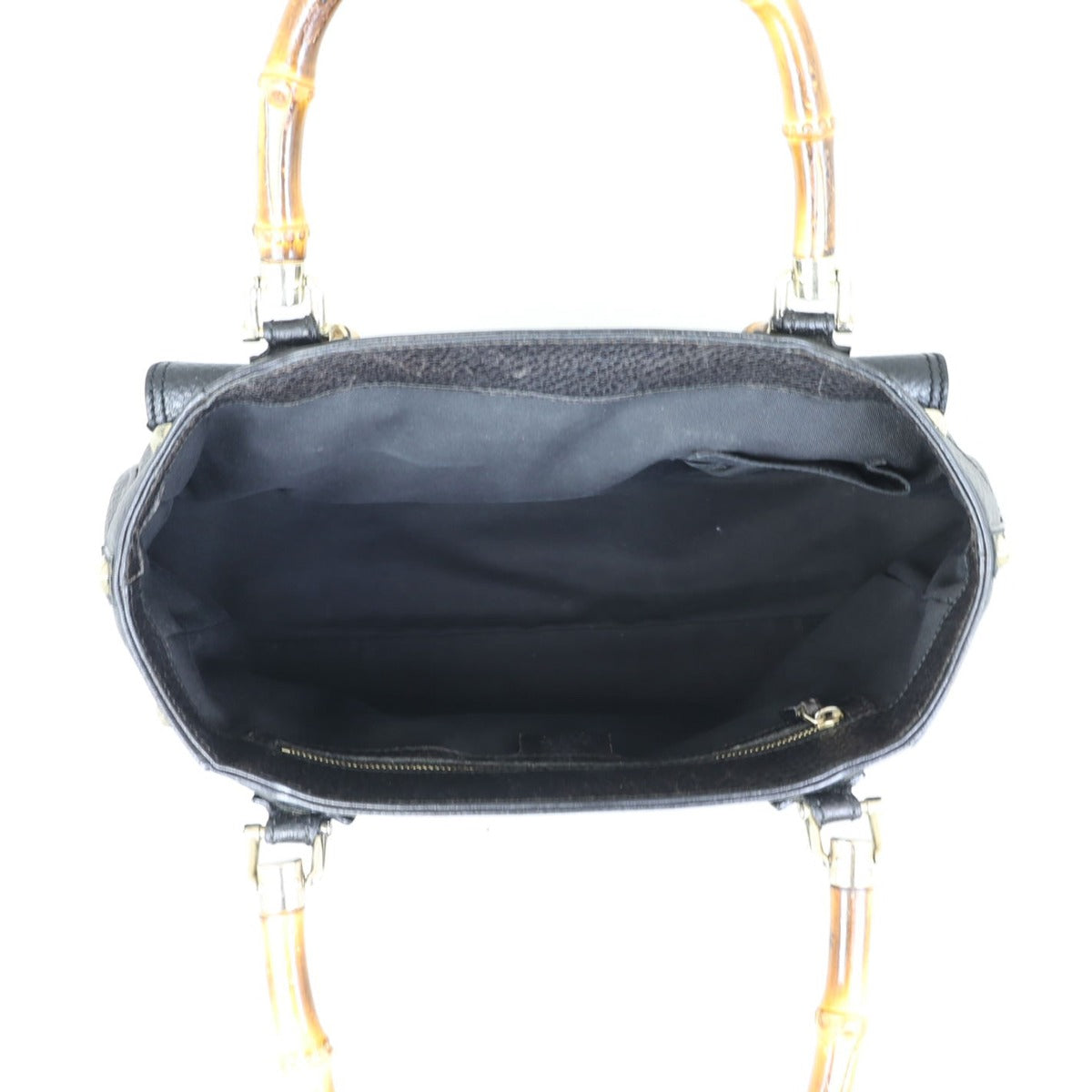 Gucci Bamboo Handle Studded Tote Whole interior
