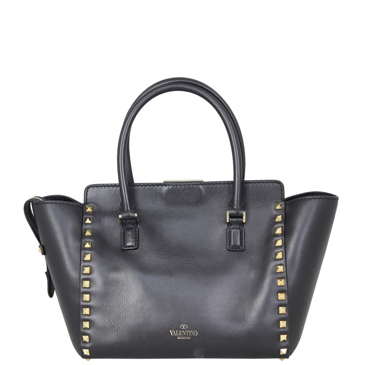 Valentino Rockstud Pagoda Tote Small Back
