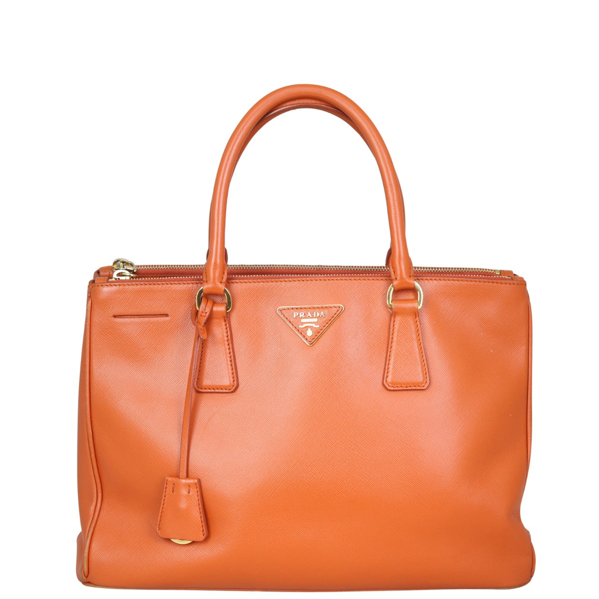 Prada Saffiano Lux Galleria Double Zip Tote Medium Front
