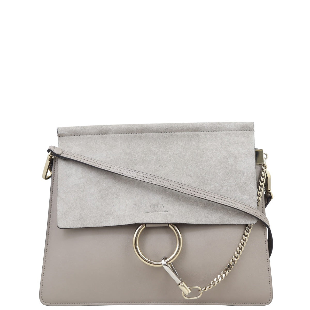 Chloe Faye Medium Shoulder Bag Front with Strap